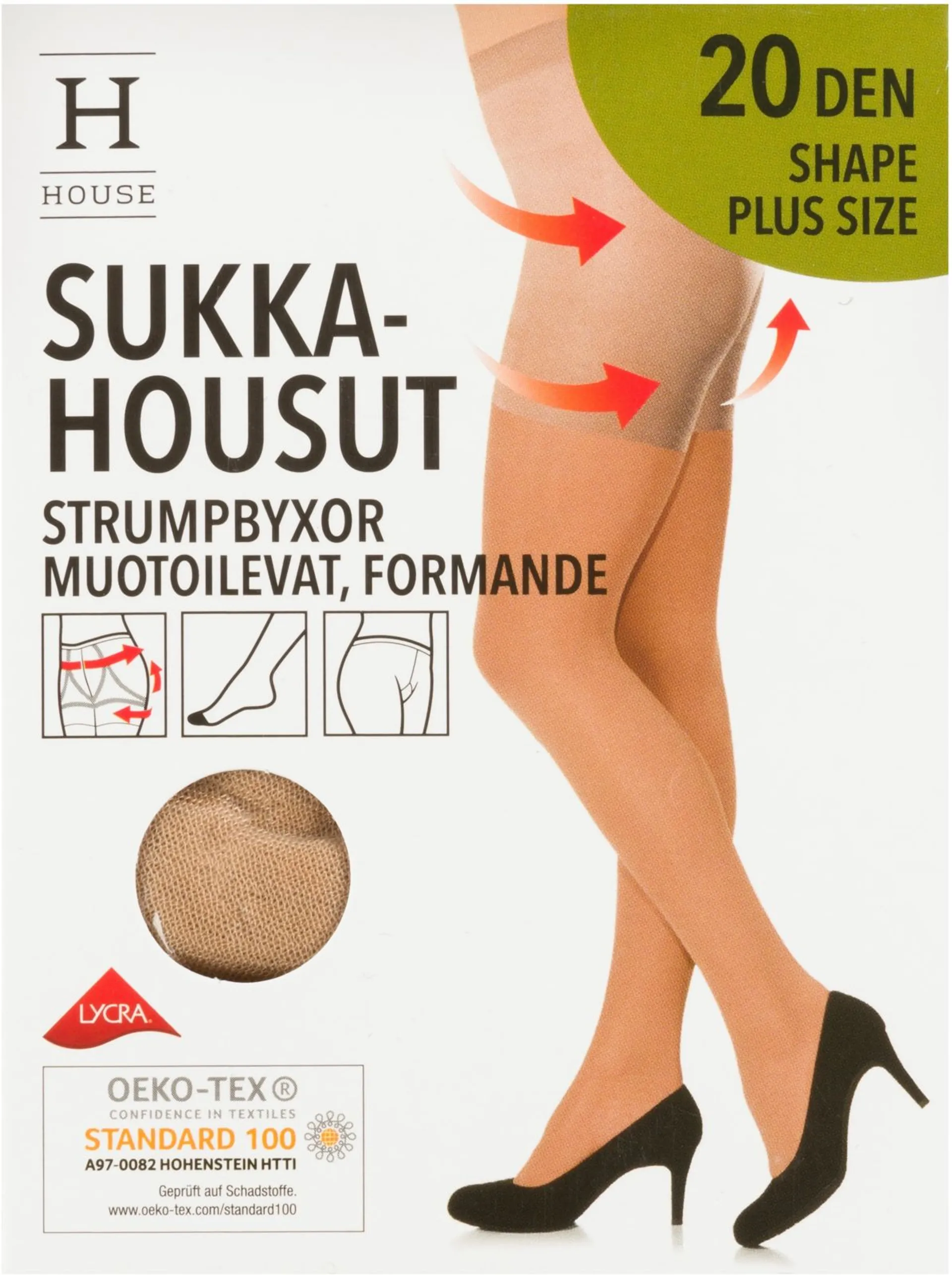 House Curves naisten sukkahousut 20 den - Puder