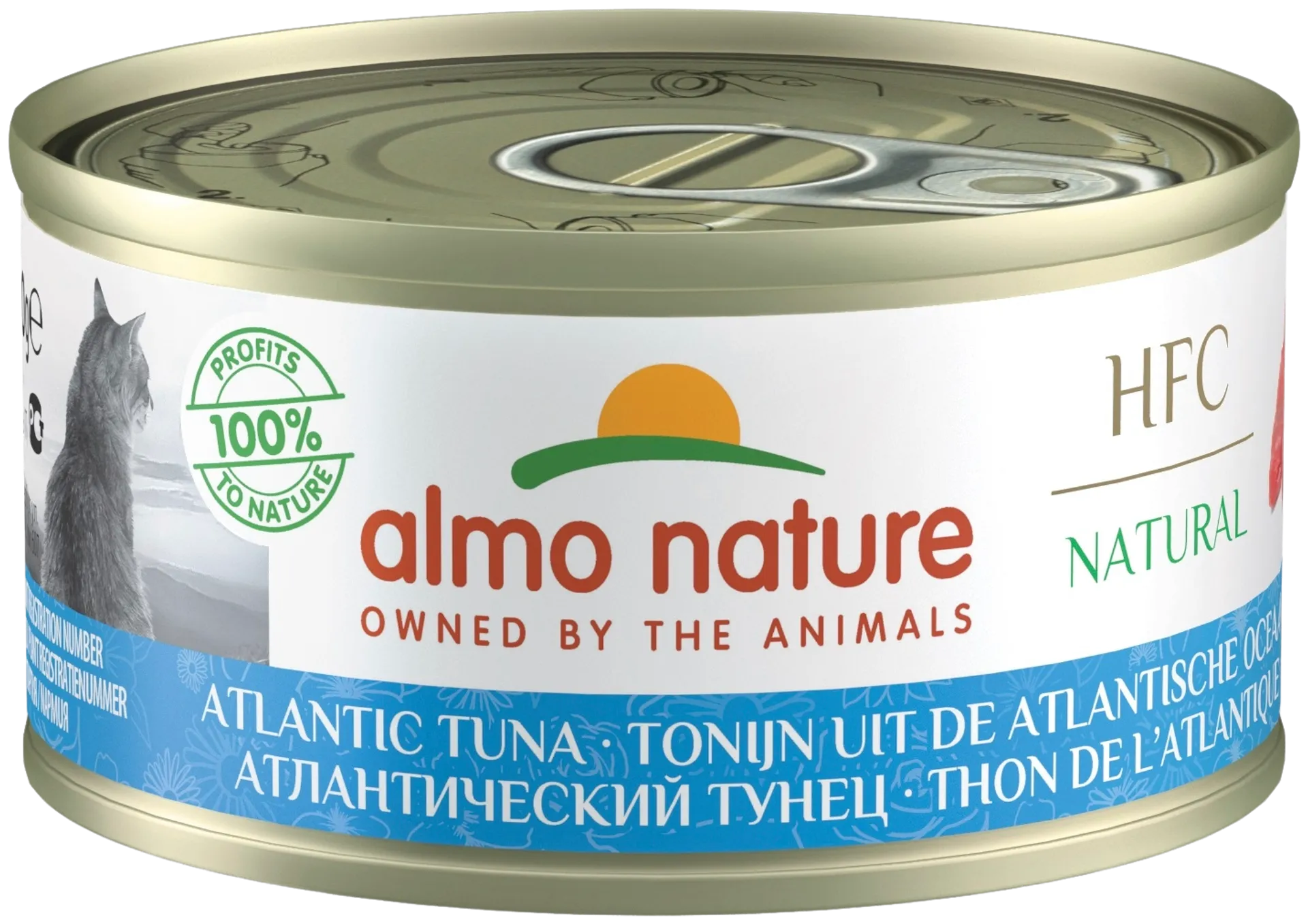 Almo Nature HFC Natural Atlantin tonnikala kissan täydennysravinto 70 g