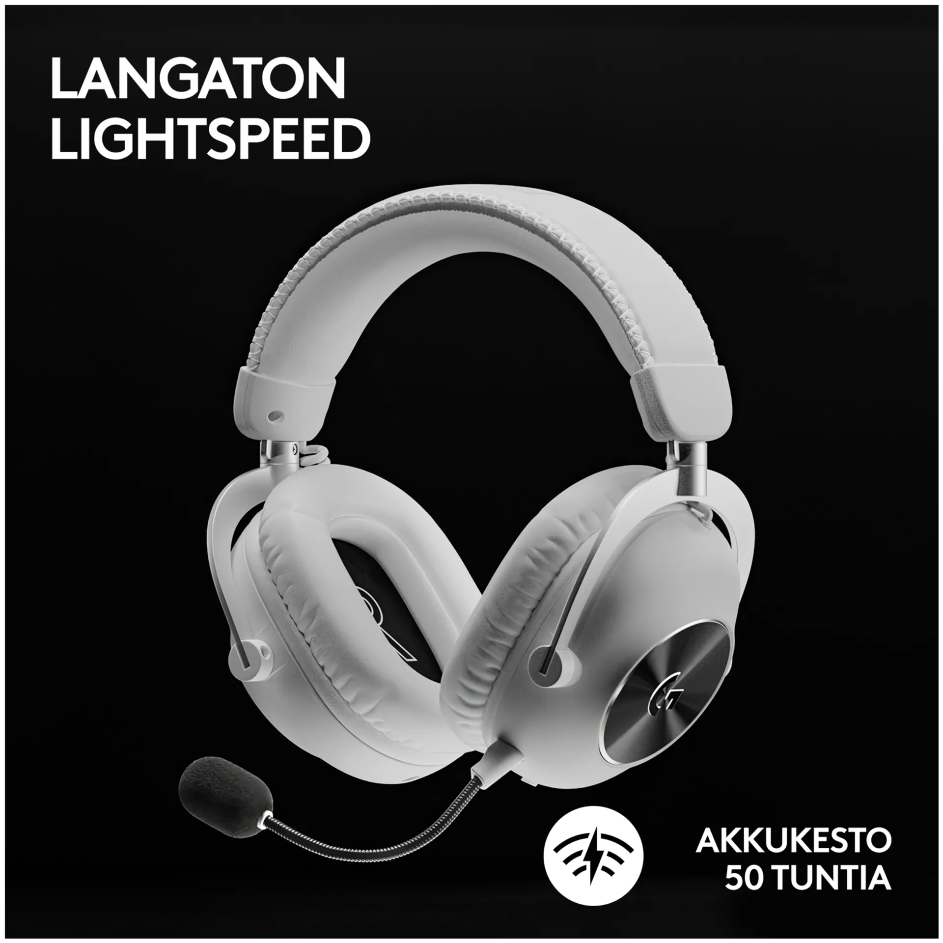 Logitech pro x 2 lightspeed langaton peli headset valkoinen - 4