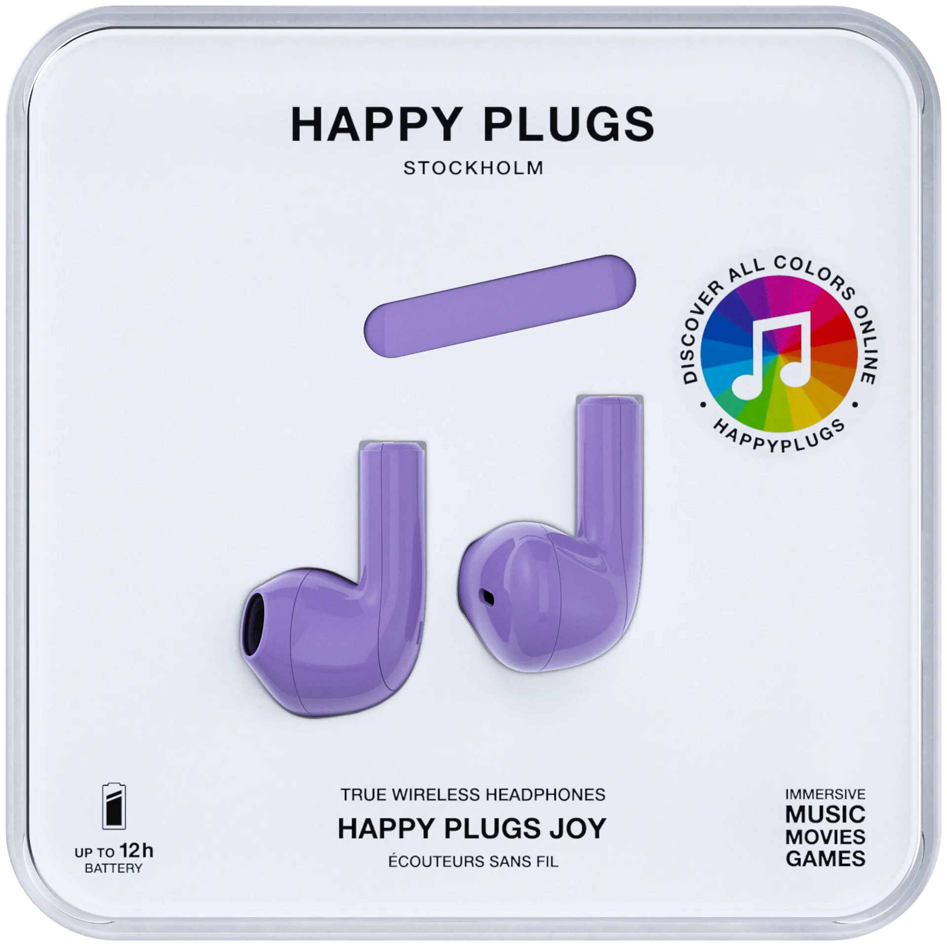 Happy Plugs Bluetooth nappikuulokkeet Joy lila - 11