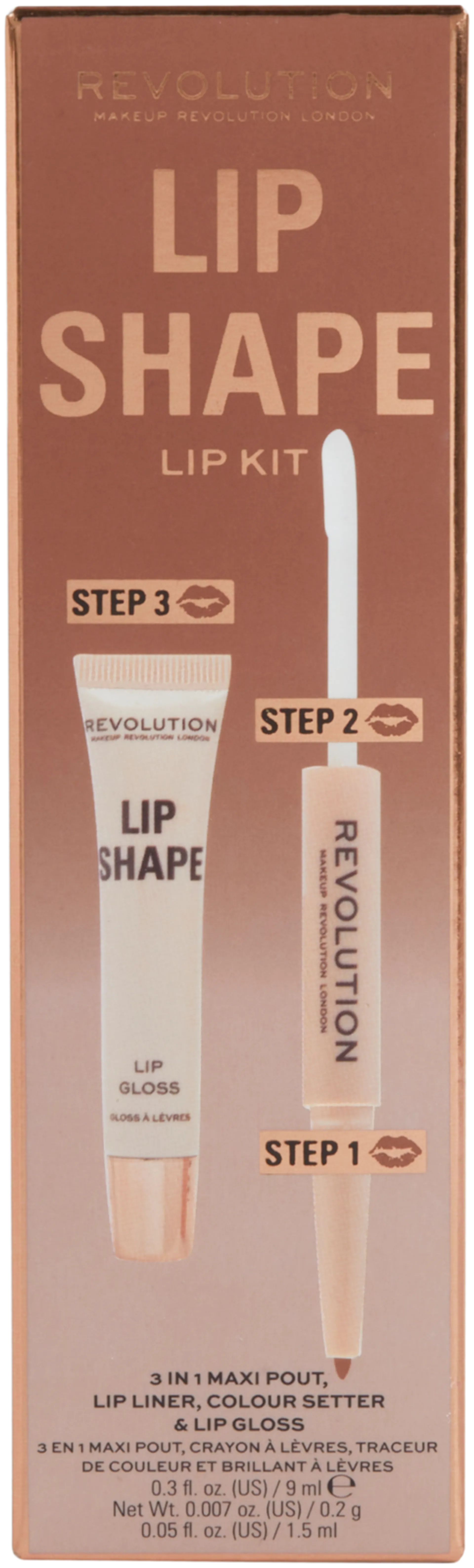 Revolution huultenmuotoilusetti Lip Lift Kit Chauffeur Nude - 3