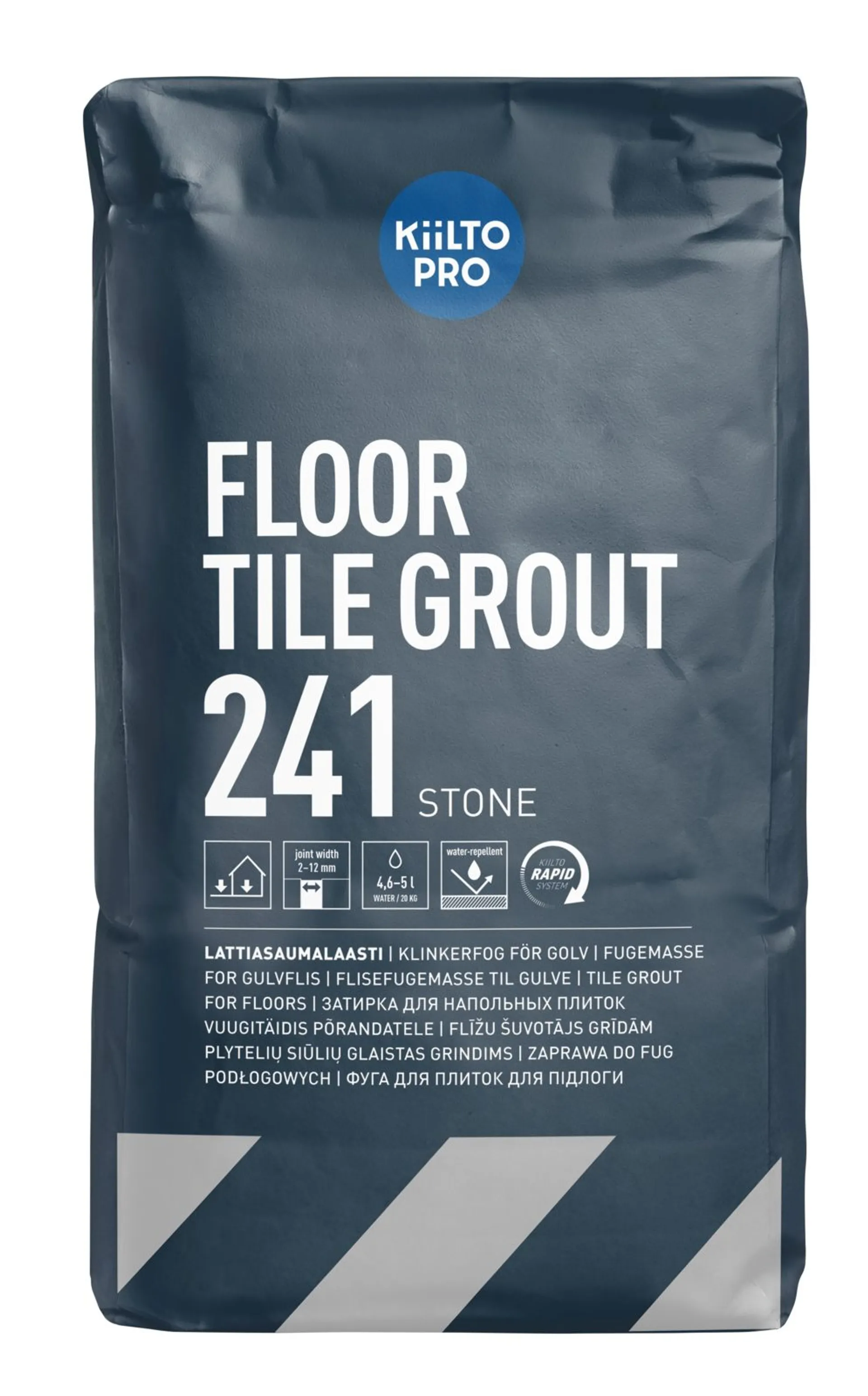 Kiilto Pro Floor Tile grout lattiasaumalaasti 241 stone 20 kg