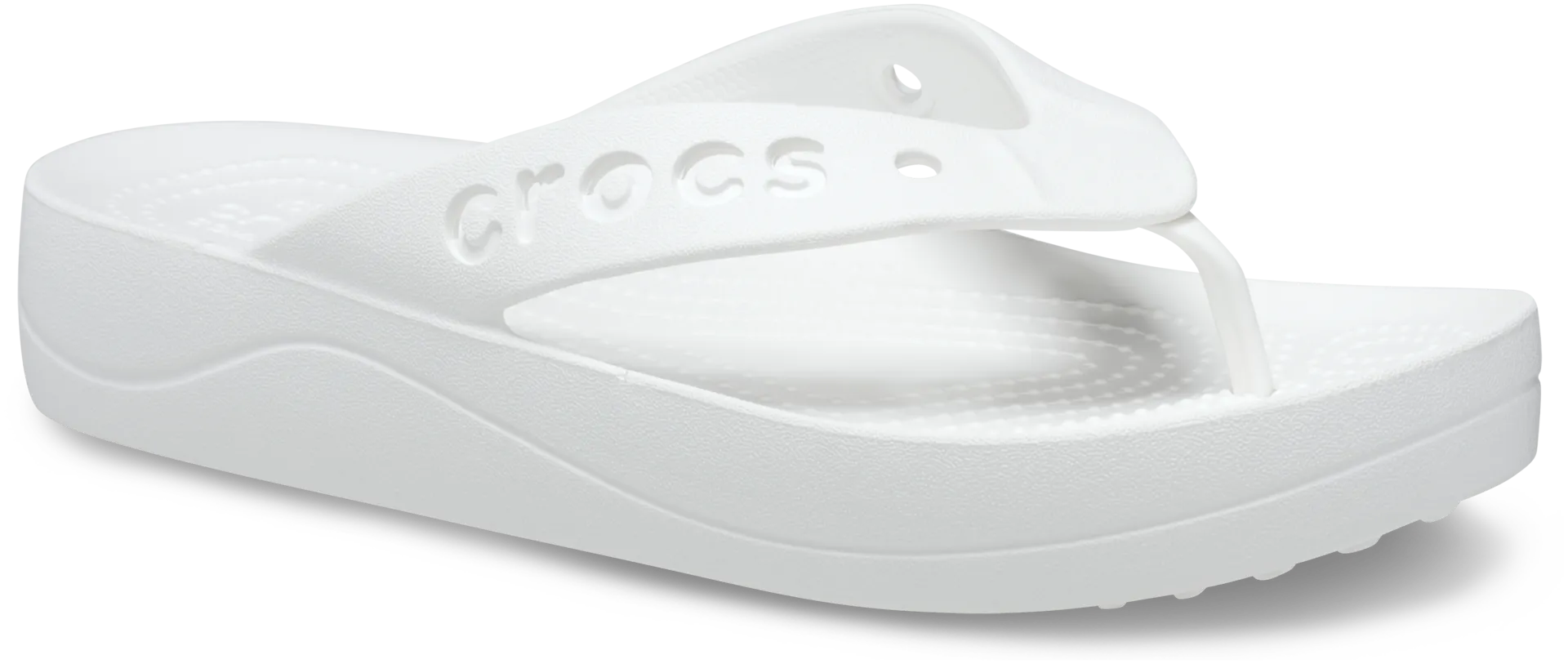 Crocs naisten sandaali Baya Platform Flip - WHITE - 3