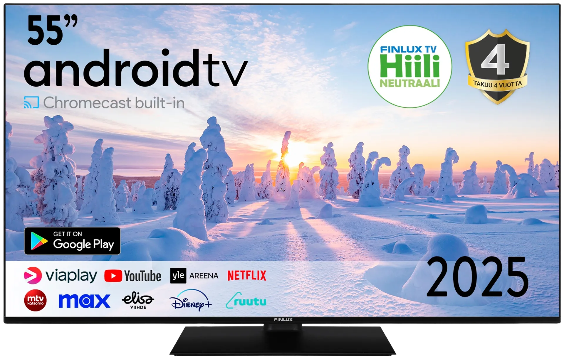 Finlux 55" 4K UHD Android Smart LED TV 55G9.2ACMI - 1