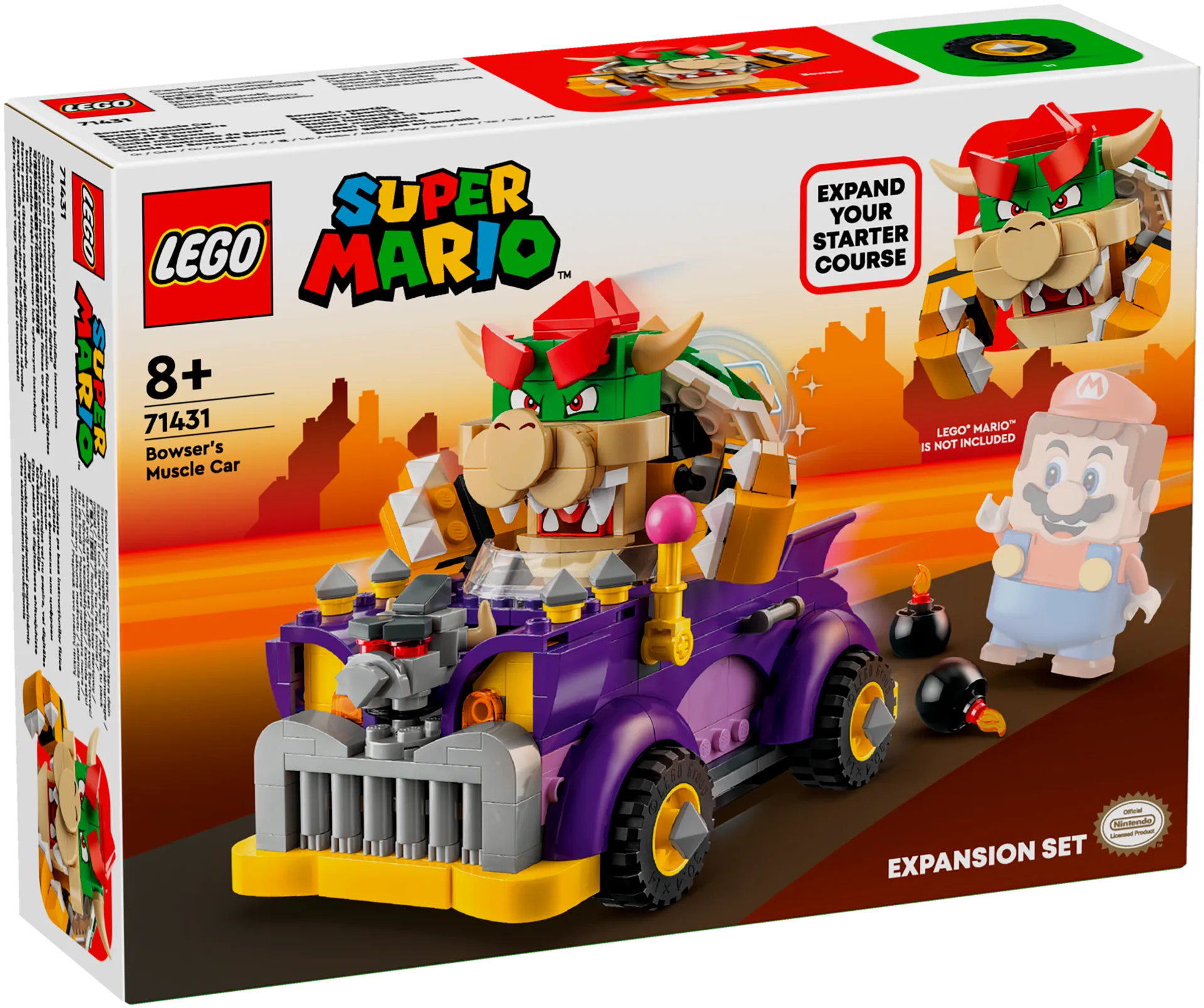 LEGO Super Mario 71431 Bowserin muskeliauto laajennussarja - 1