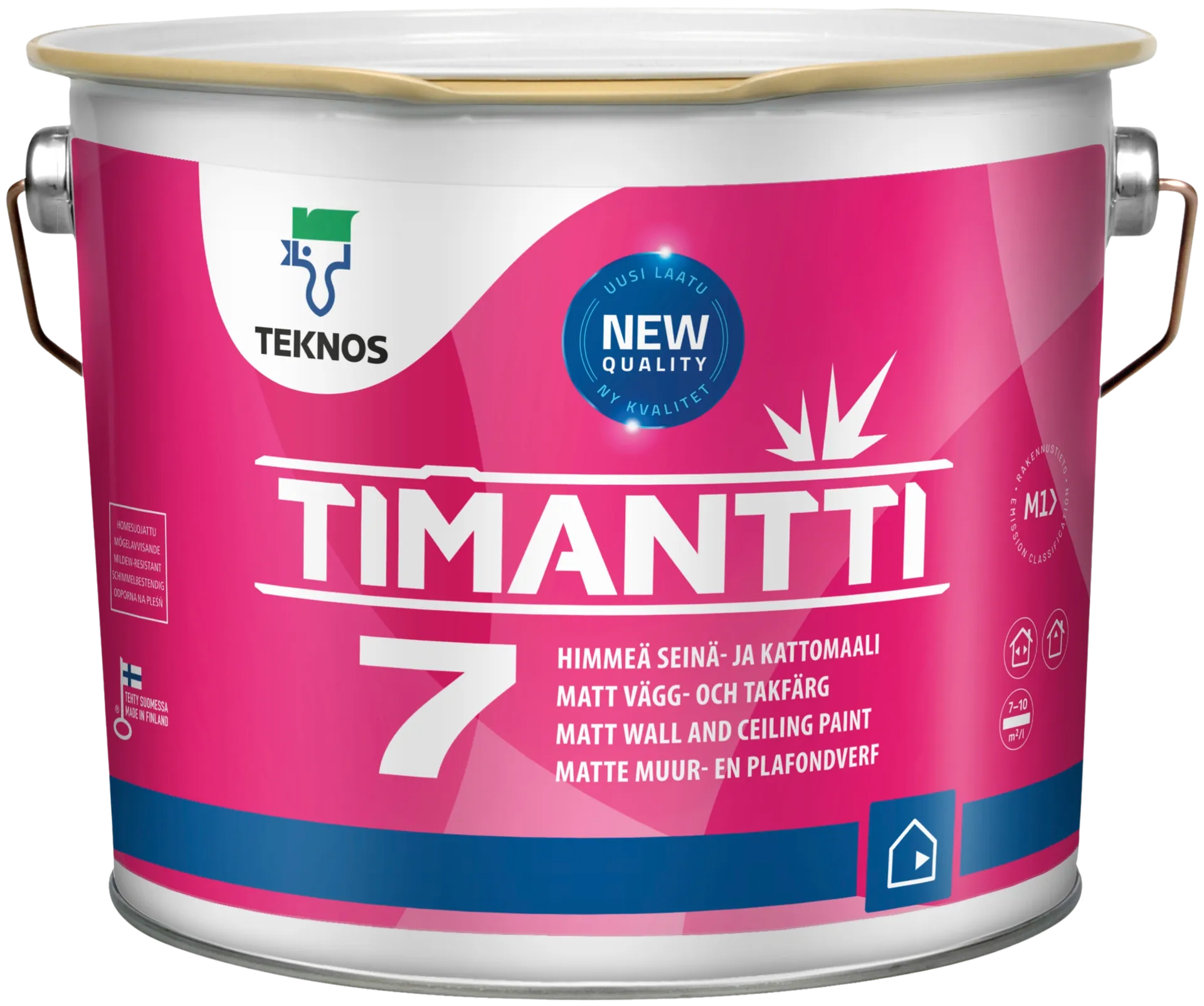 Teknos seinämaali Timantti 7 Base 3 2,7 l