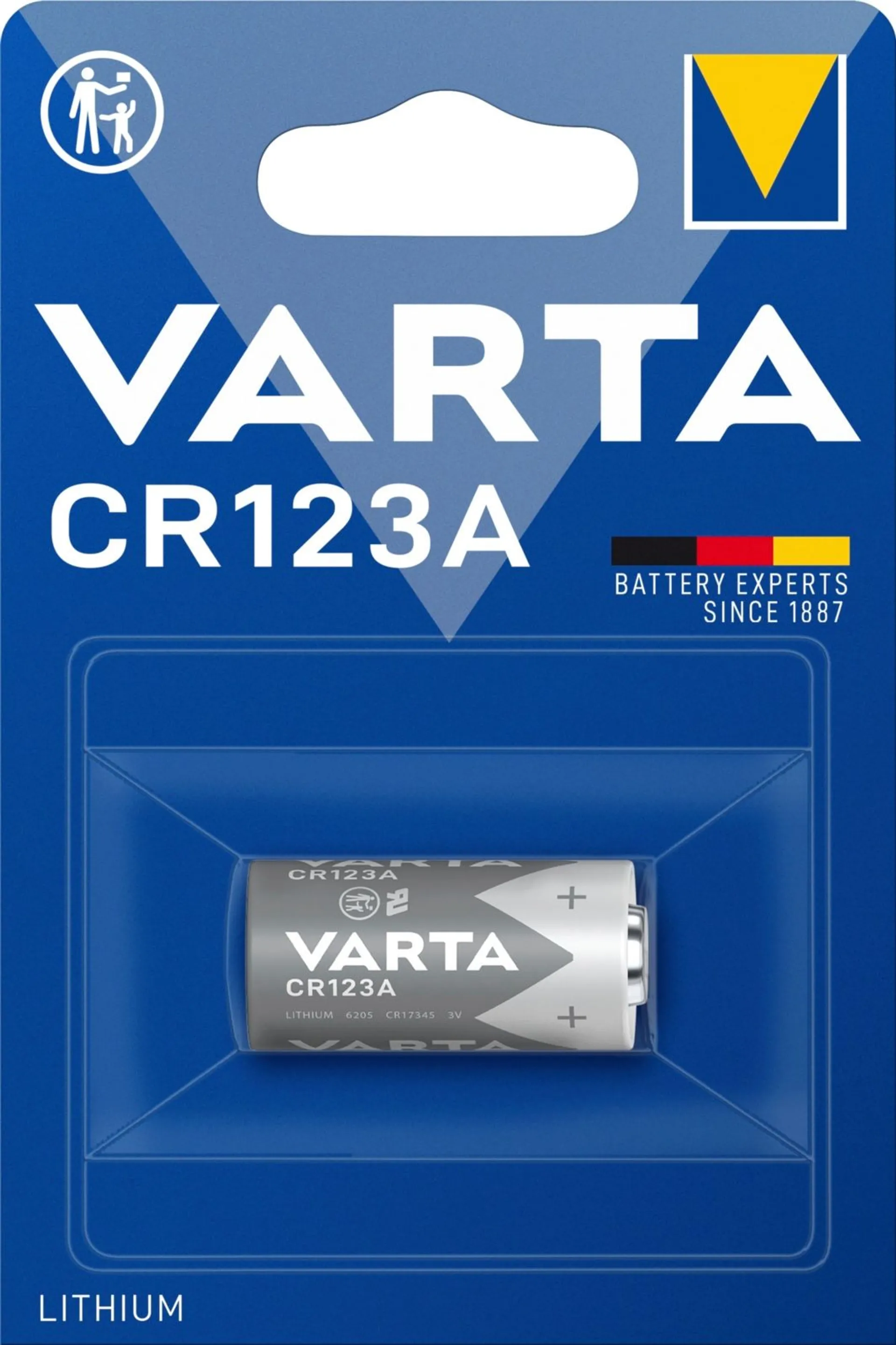 Varta Professional Electronics CR123 photo litiumparisto - 1