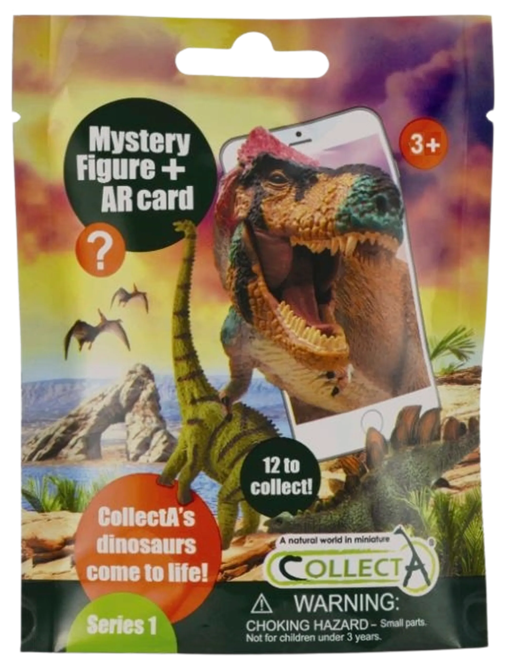 CollectA lelu AR Dinosaurus yllätyspussi - 1