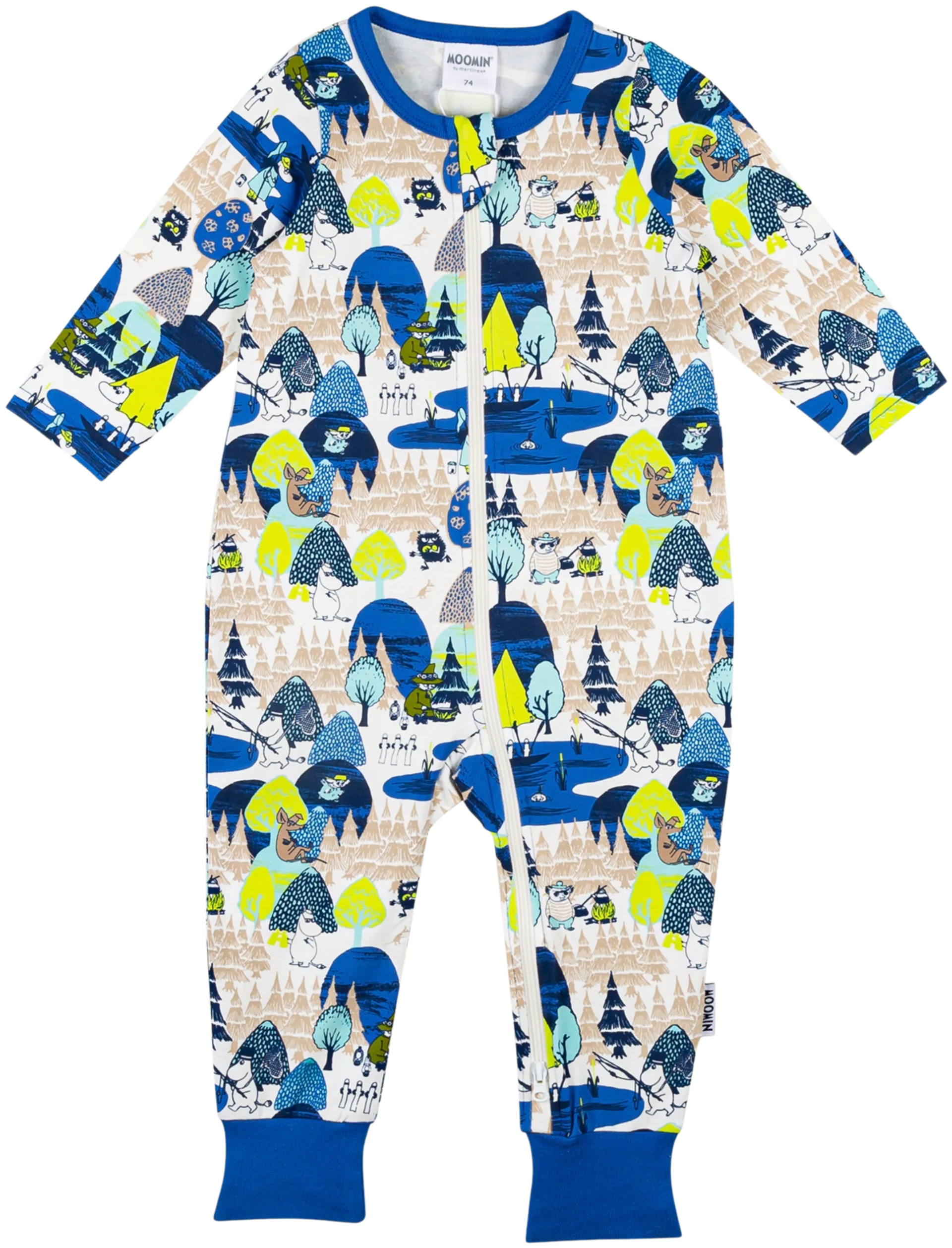 Moomin by Martinex vauvojen pyjama Kuusikko 582335 - Luonnonvalkoinen