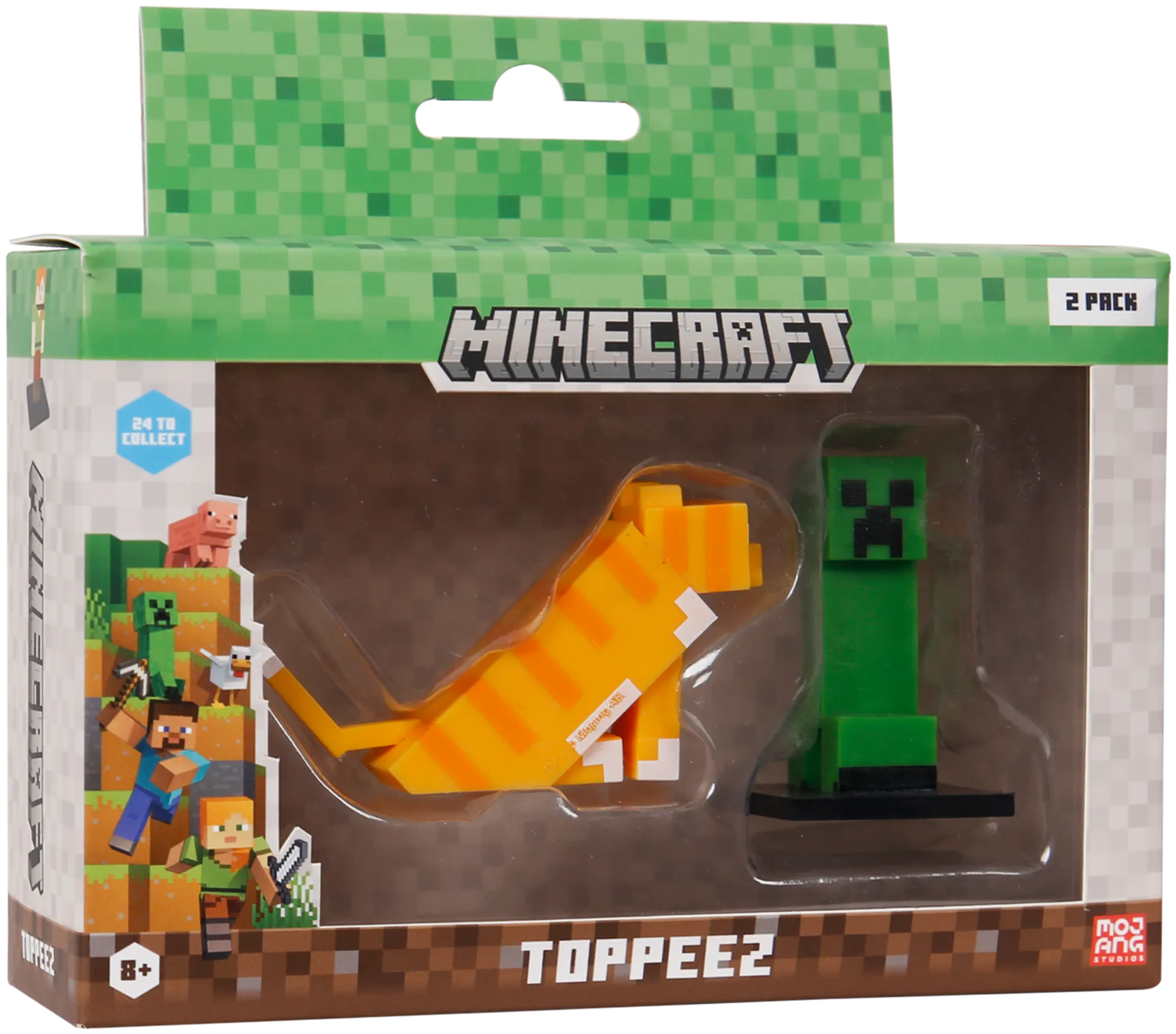 Minecraft hahmo 3D 6 cm 2 kpl - 7