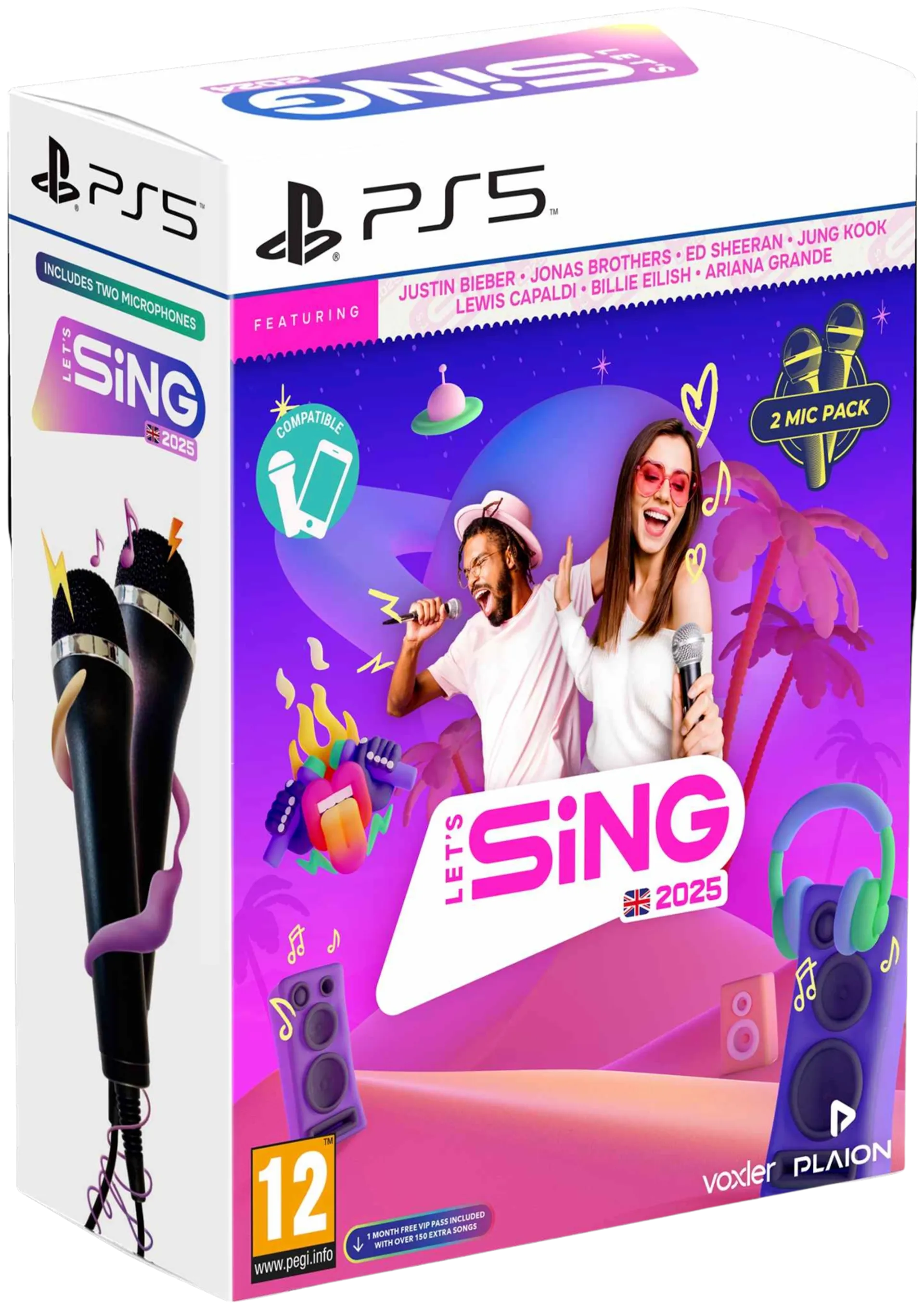 PlayStation 5 Let´s Sing 2025 + 2 mikrofonia