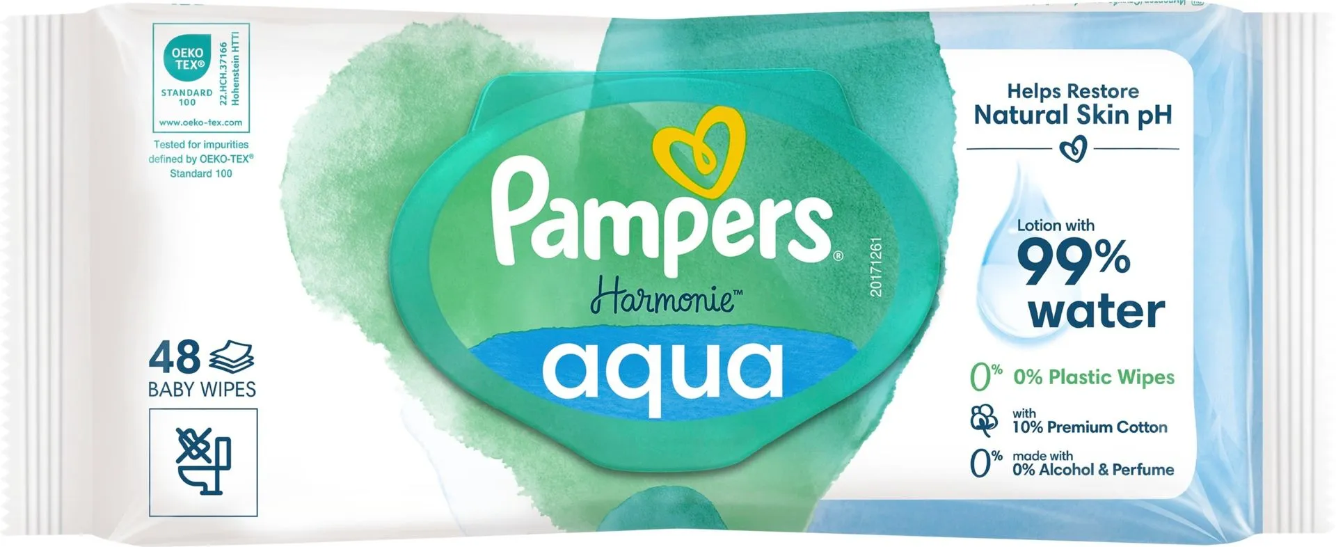 Pampers Harmonie Aqua 48kpl puhdistuspyyhe