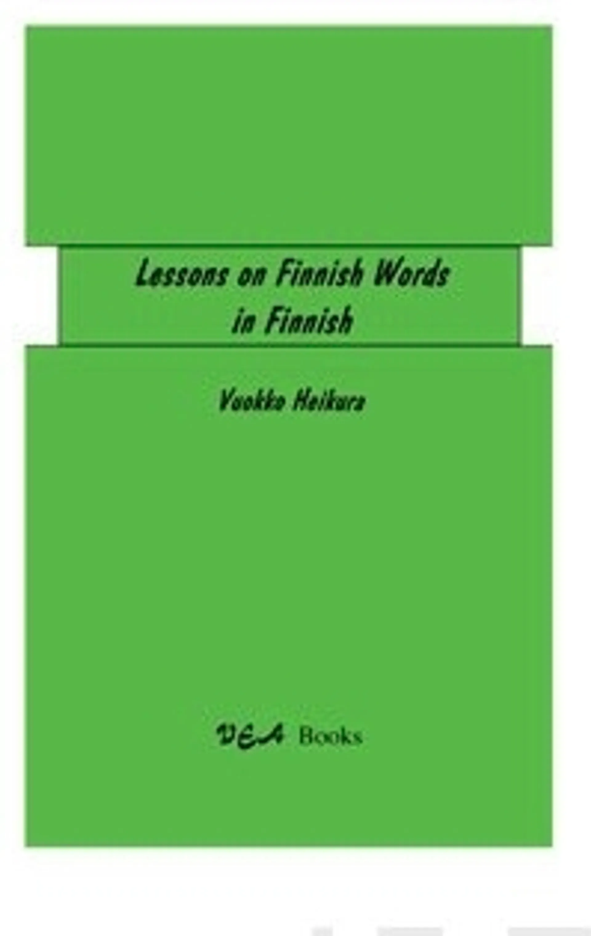 Lessons on Finnish words in Finnish