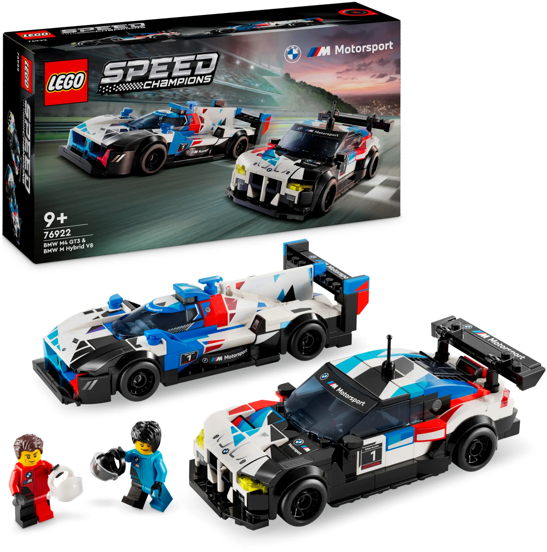 LEGO® Speed Champions 76922 BMW M4 GT3 ja BMW M Hybrid V8 kilpa-autot - 1