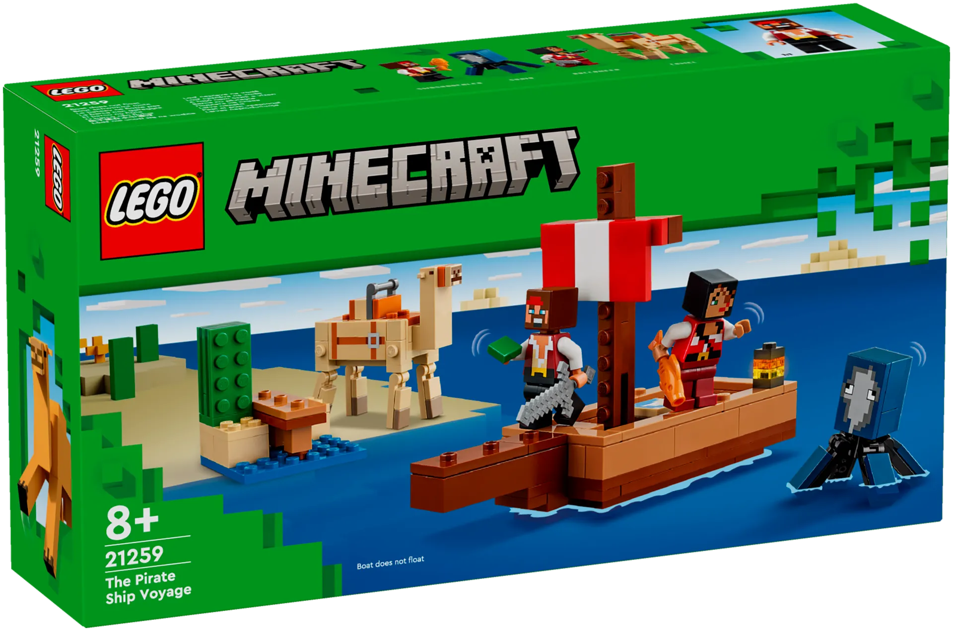 LEGO Minecraft 21259 Merirosvolaivan matka - 2