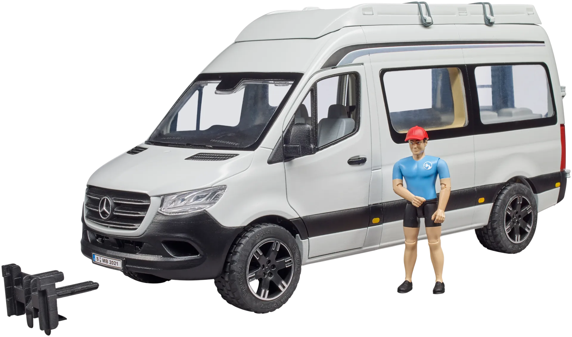 Bruder Mercedes-Benz Sprinter retkeilyauto ja kuljettaja