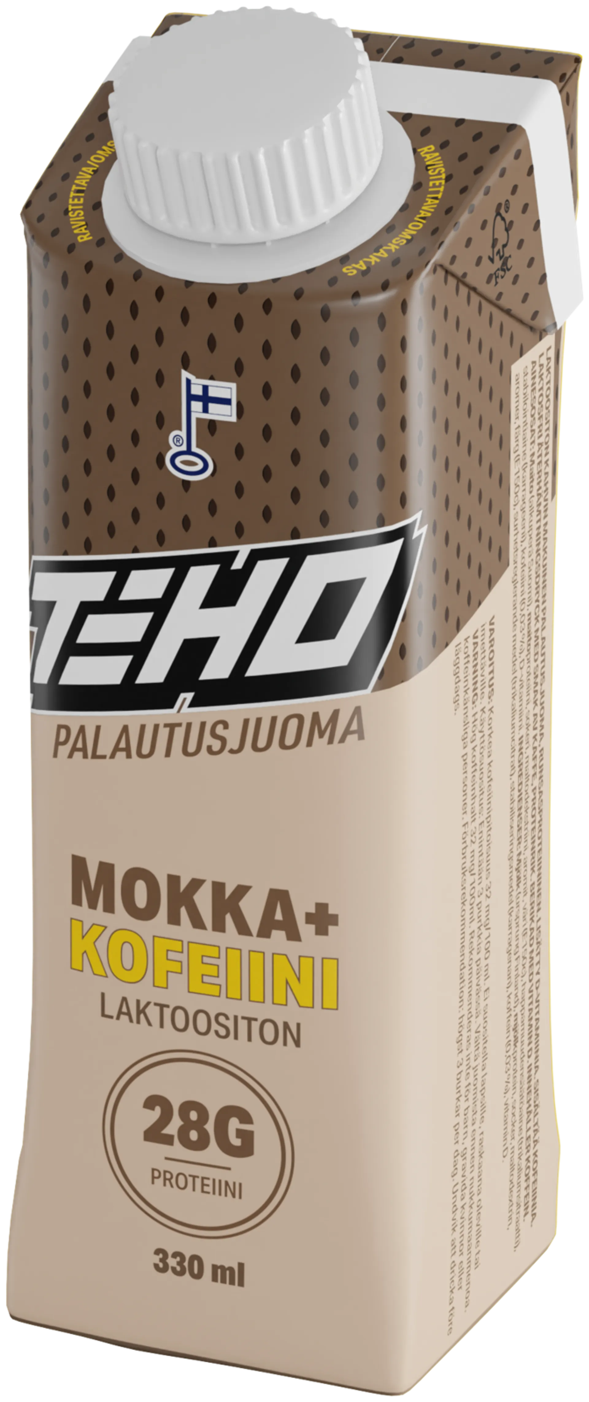 TEHO Mokka + Kofeiini palautusjuoma 0,33 l