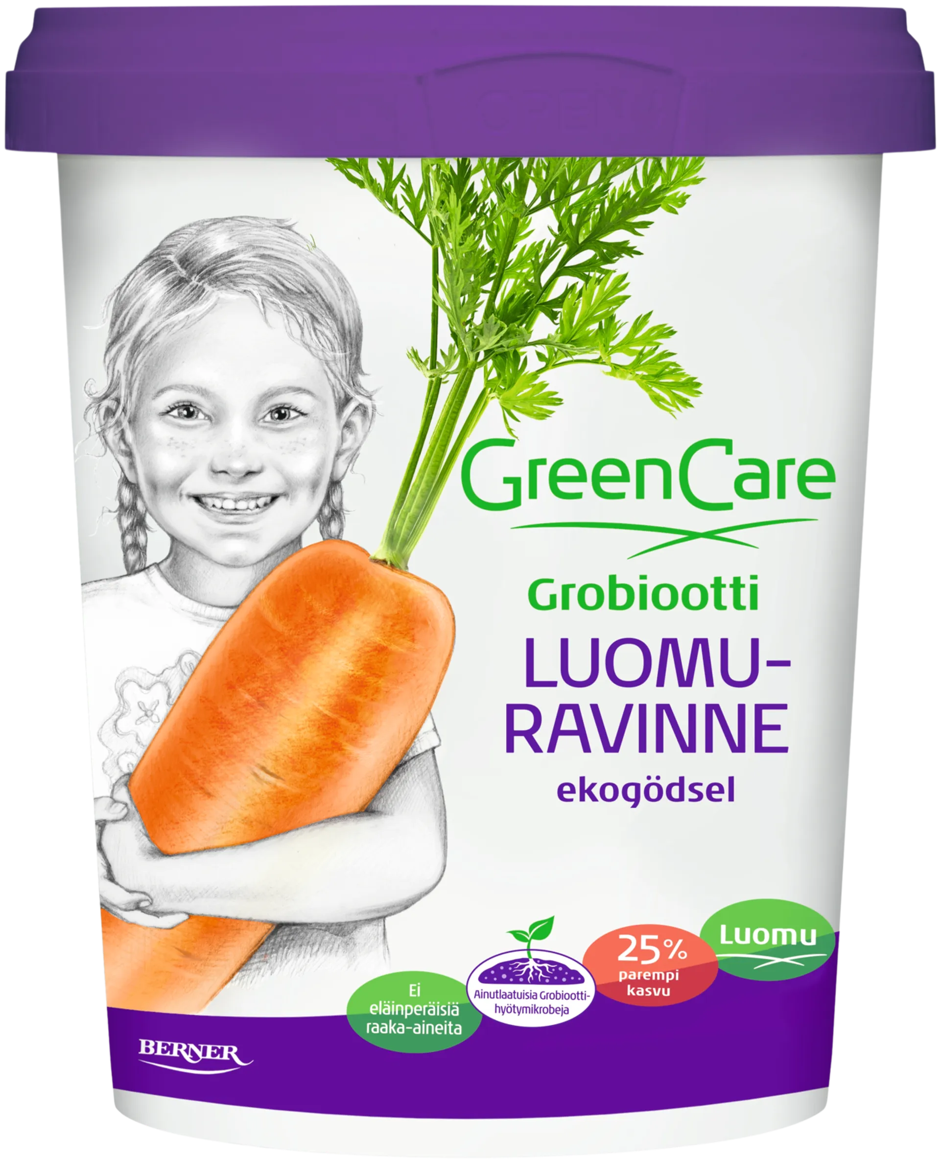 GreenCare GrobioottiTM luomuravinne syötäville kasveille 0,5 l