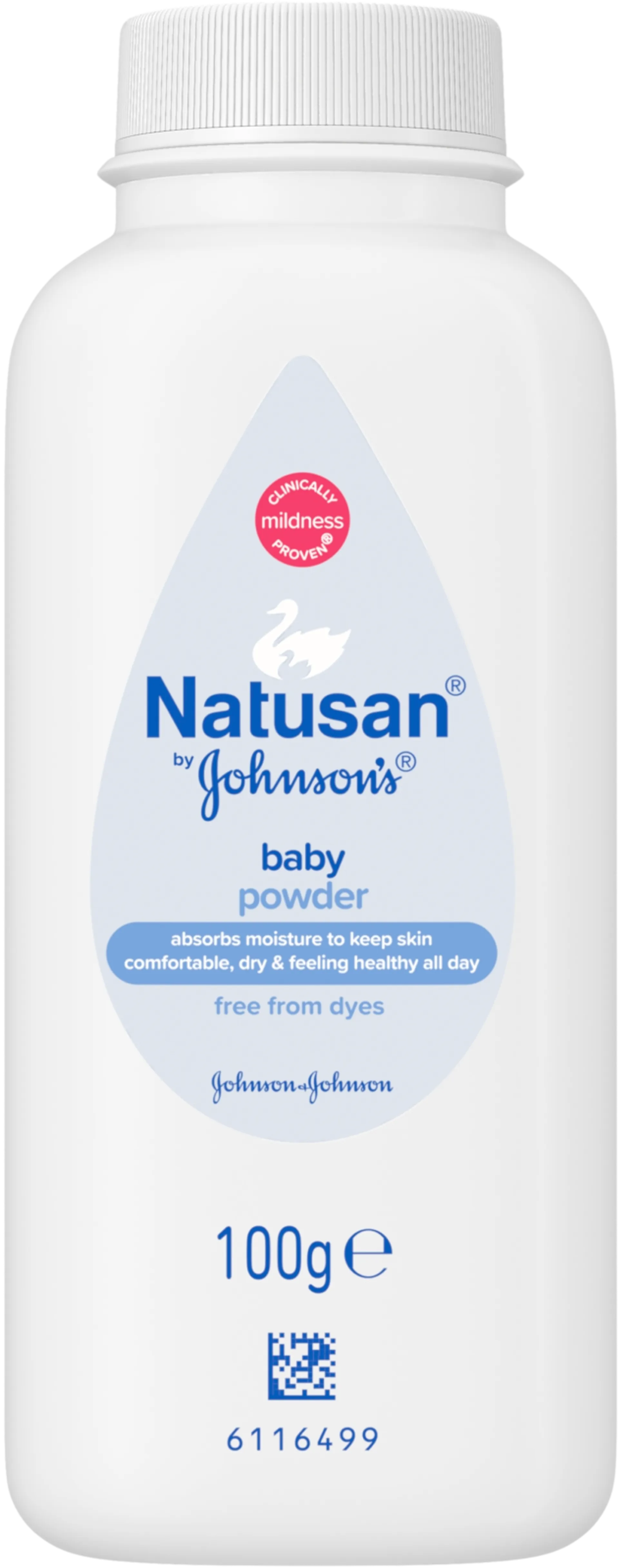 Natusan by Johnson's Baby Powder talkki 100g - 1