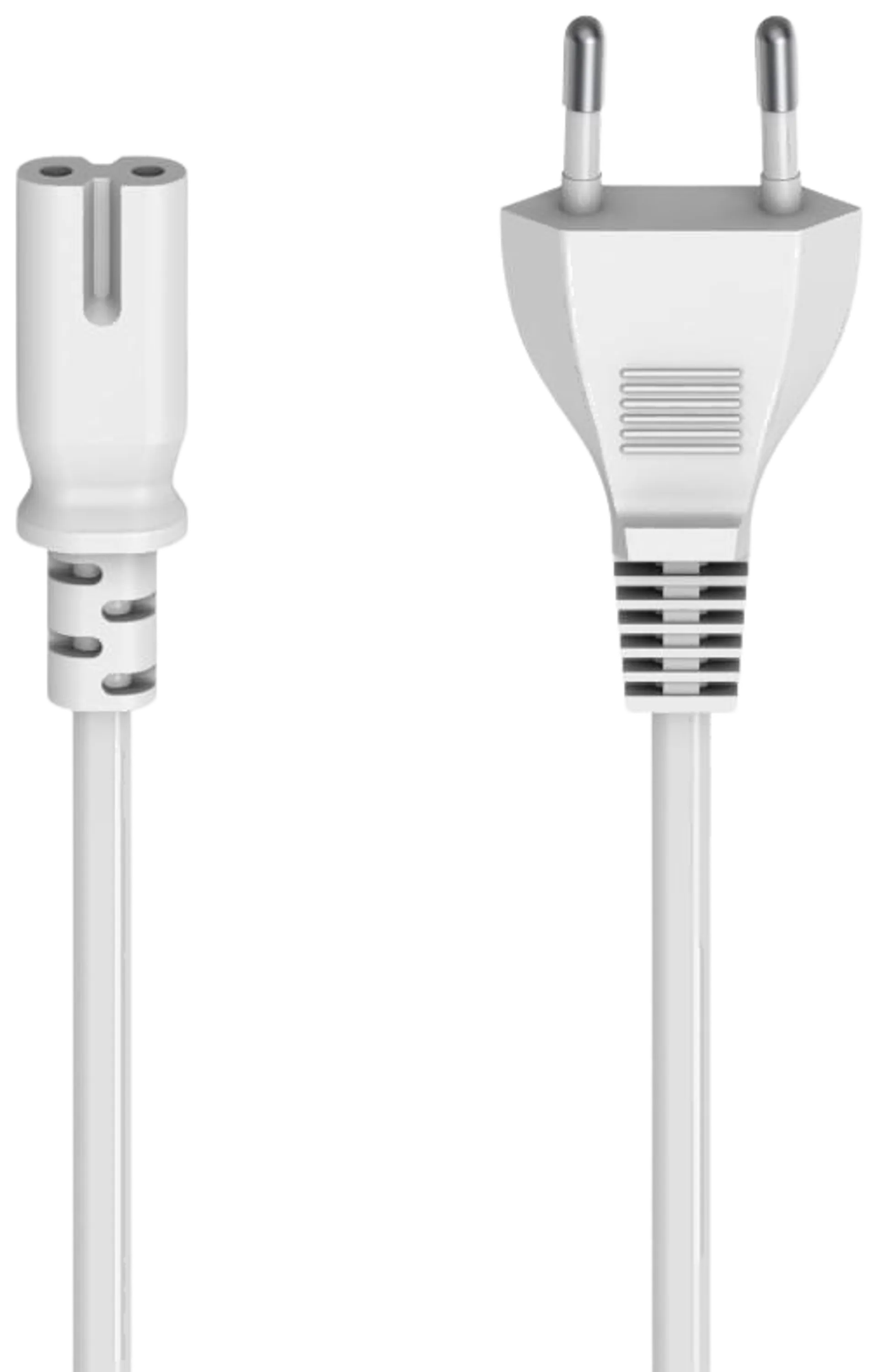 Hama Laitevirtajohto, CEE 7/16 (Type C/Euro plug) - 2-pin plug C7, 5,0 m, valkoinen - 1
