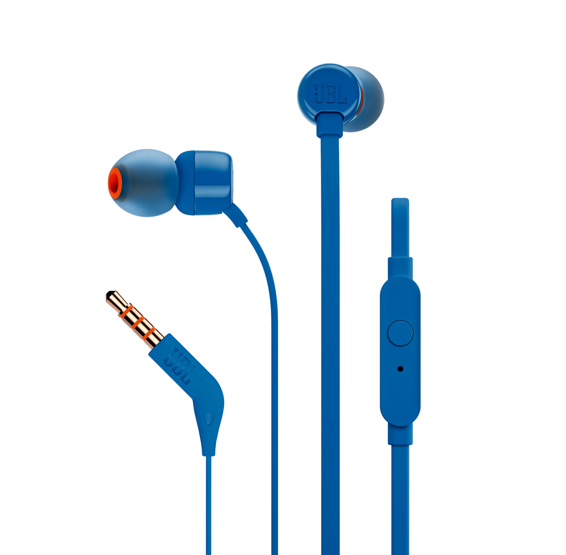 JBL nappikuulokkeet mikrofonilla T110 sininen - 2