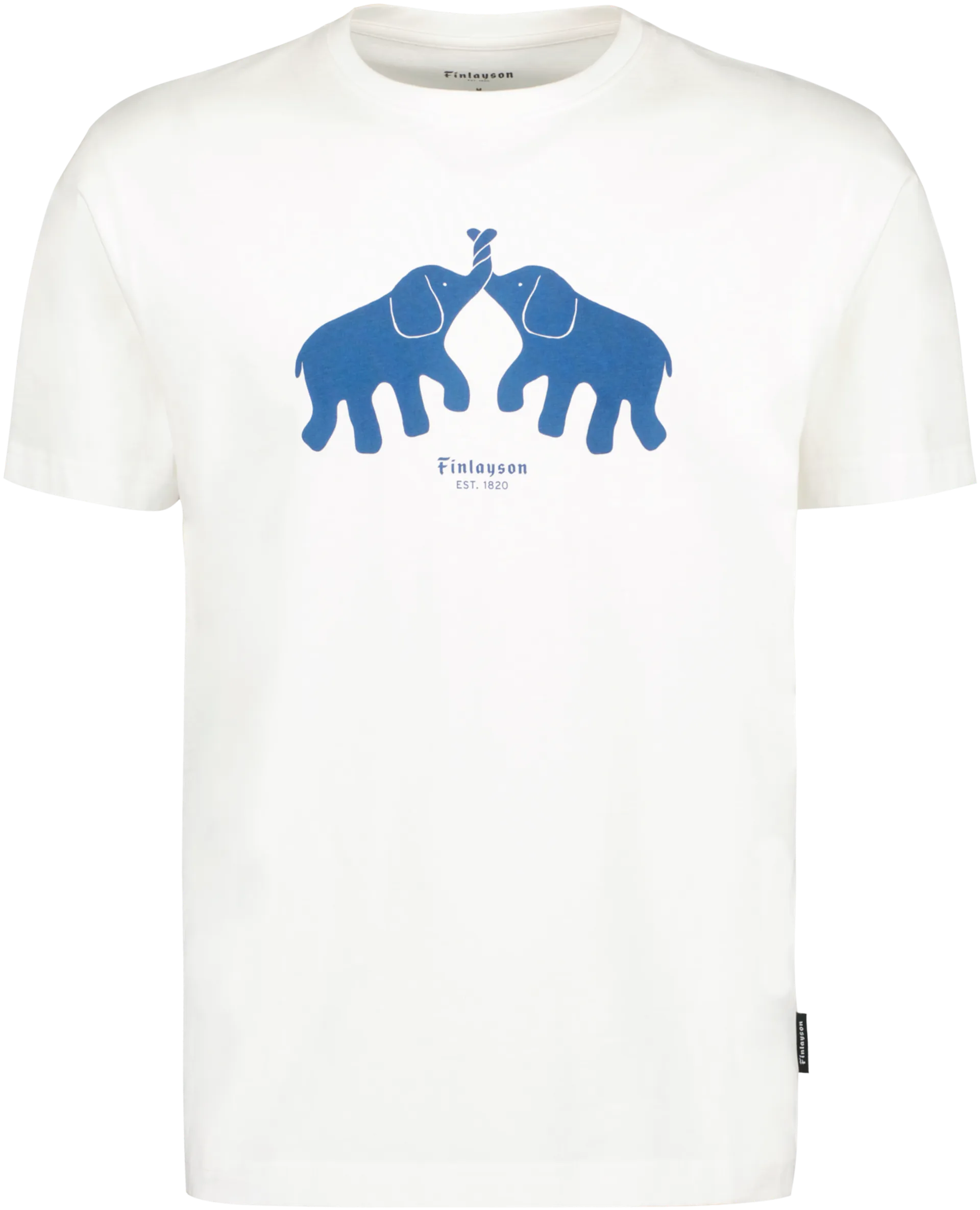 Finlayson Arkismi miesten T-paita Elefantti Kaverukset - WHITE - 1