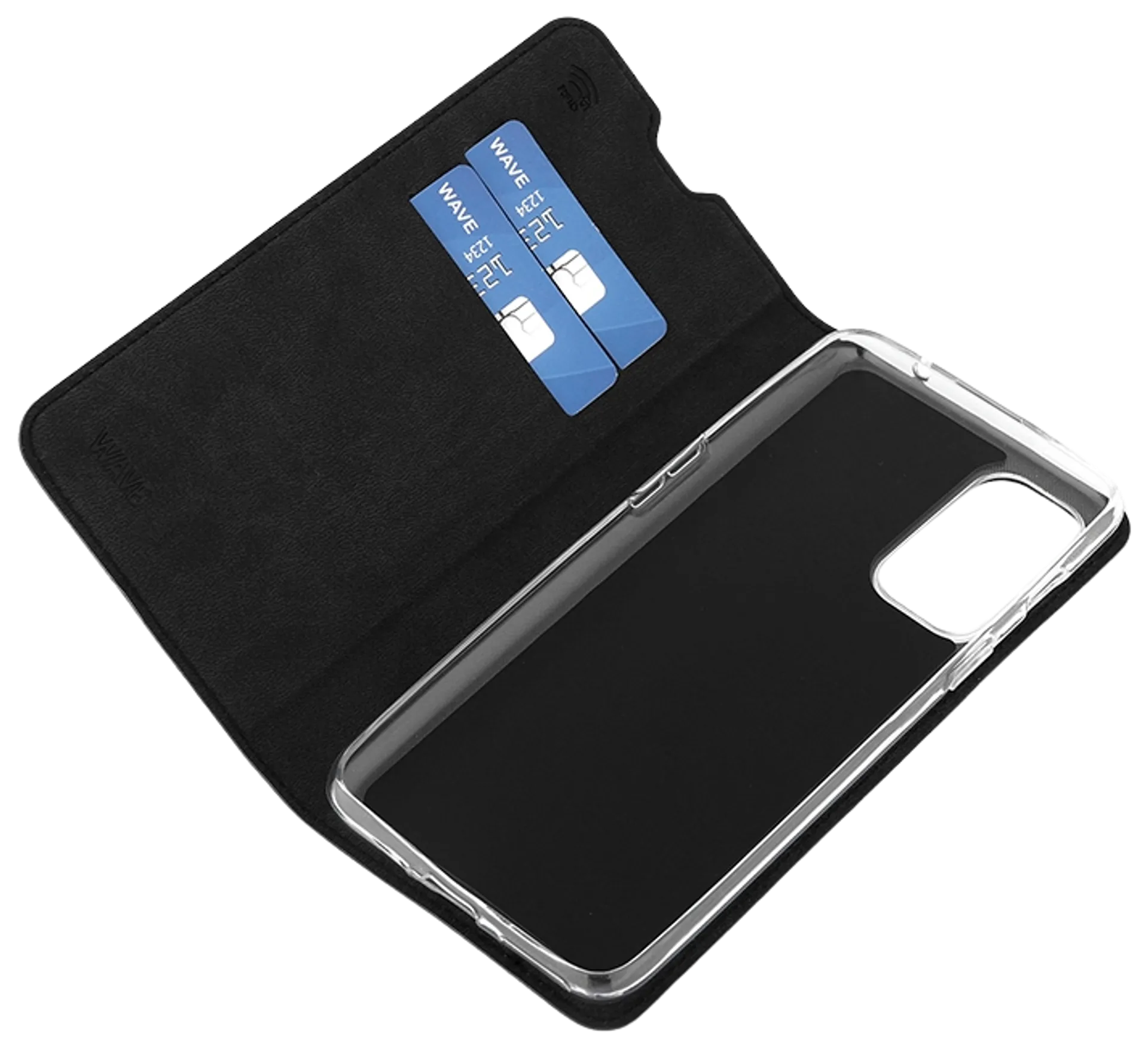 Wave Book Case, OnePlus Nord 2 5G, Musta - 4