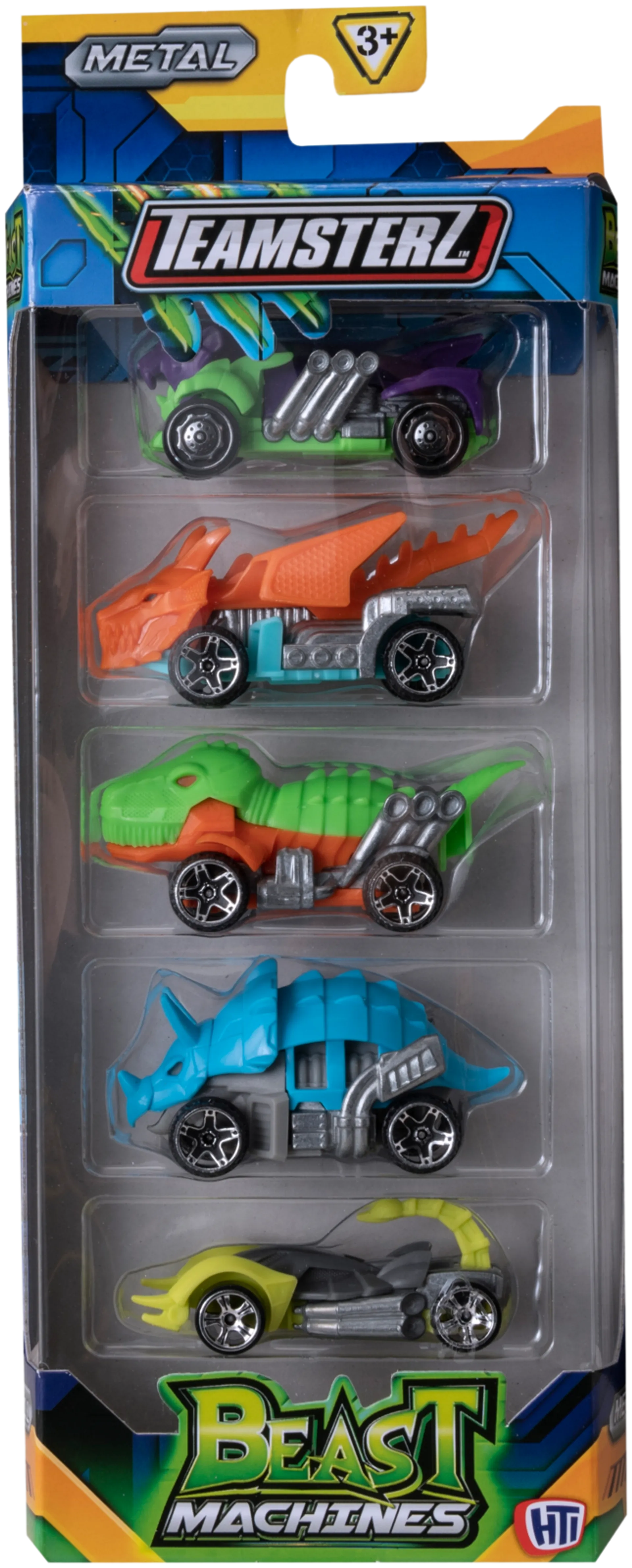 Teamsterz pikkuajoneuvo Beast Machines 5-pack, erilaisia - 5