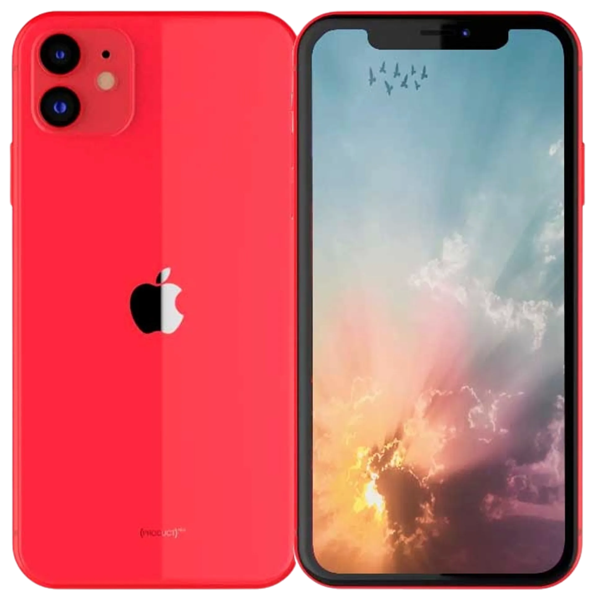 Apple iPhone 11 128GB älypuhelin Red, tehdashuollettu, käytetty puhelin