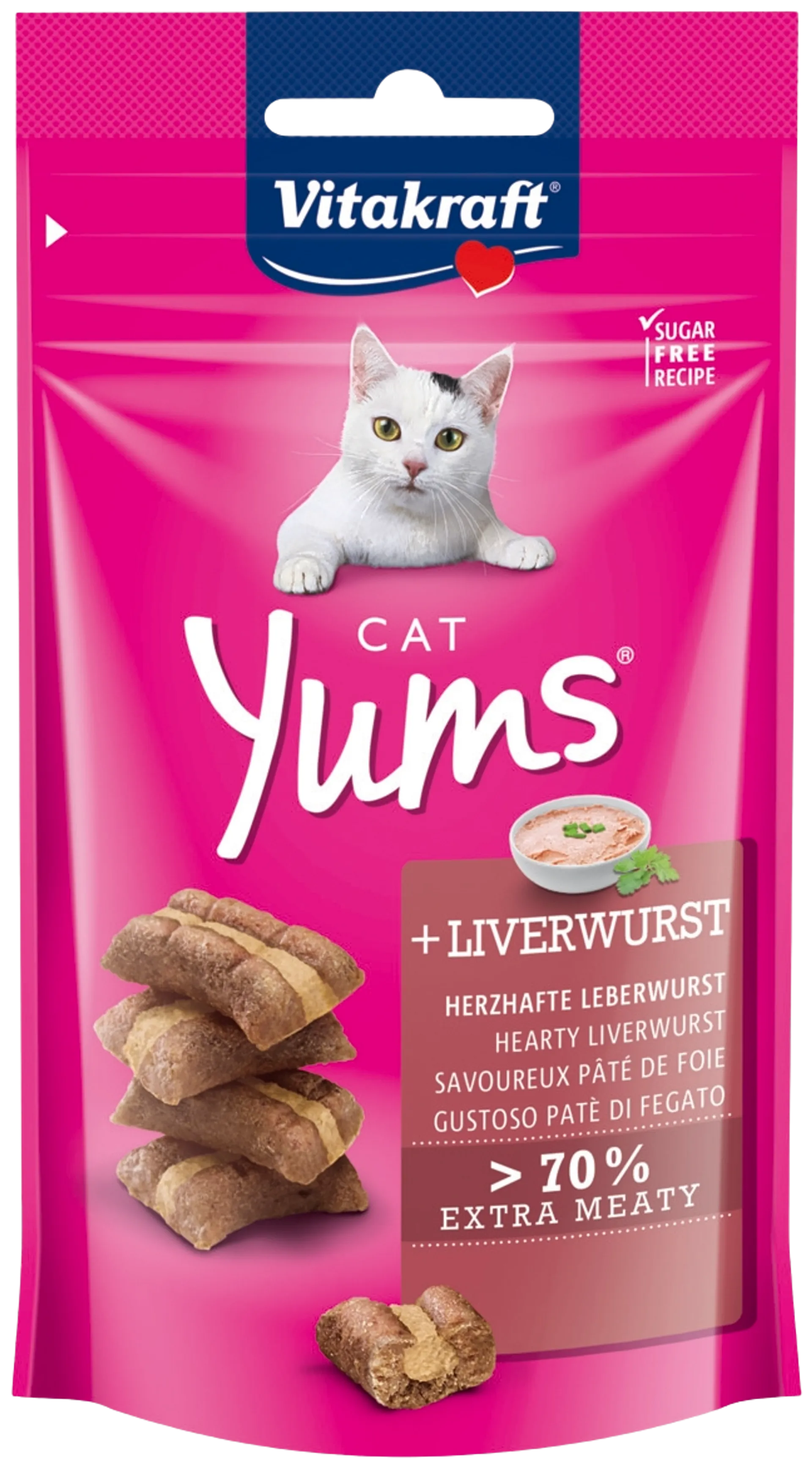 Vitakraft Cat Yums® Makupala kissoille, maksamakkara 40g