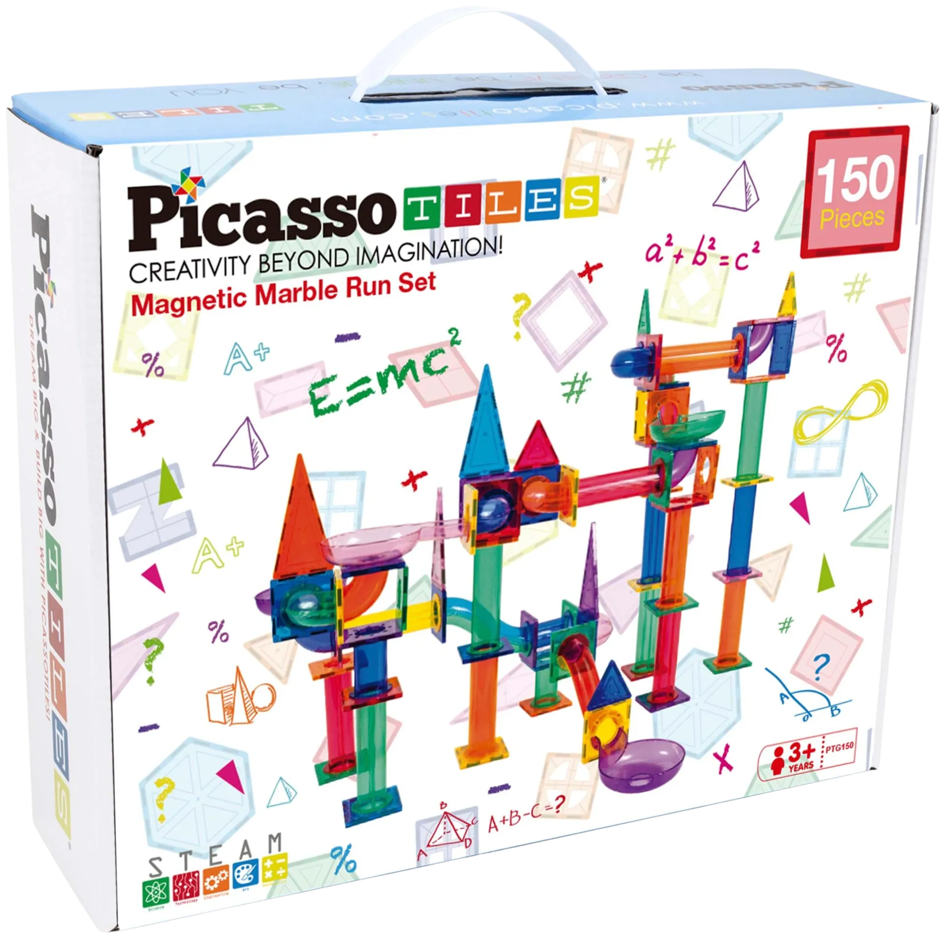 PicassoTiles lelu magneettinen kuularatasetti 150 osaa - 1