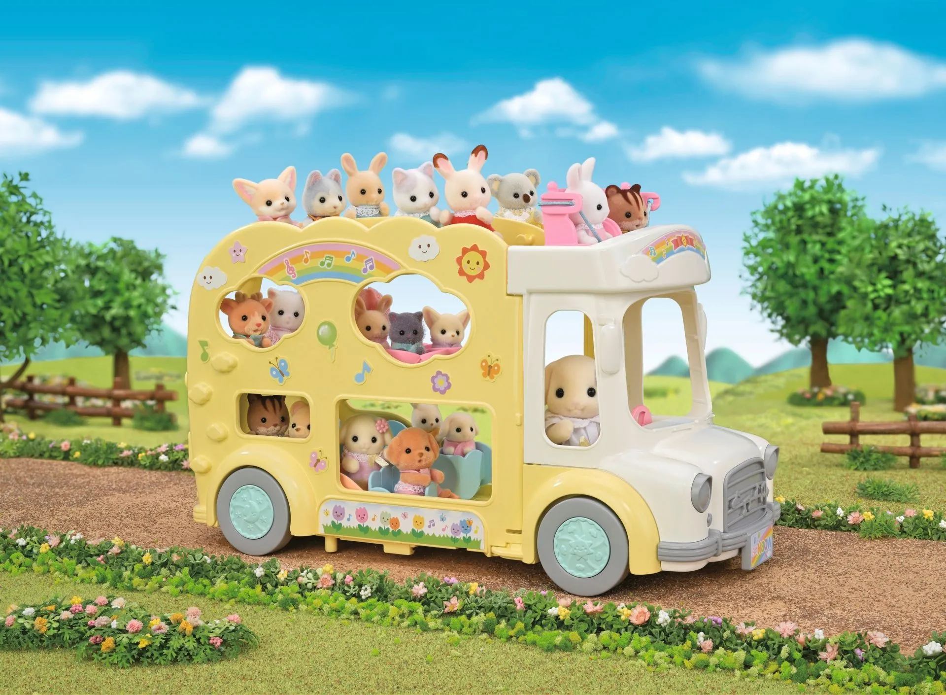 Sylvanian Families 3-krs bussi leikkipuistolla - 2