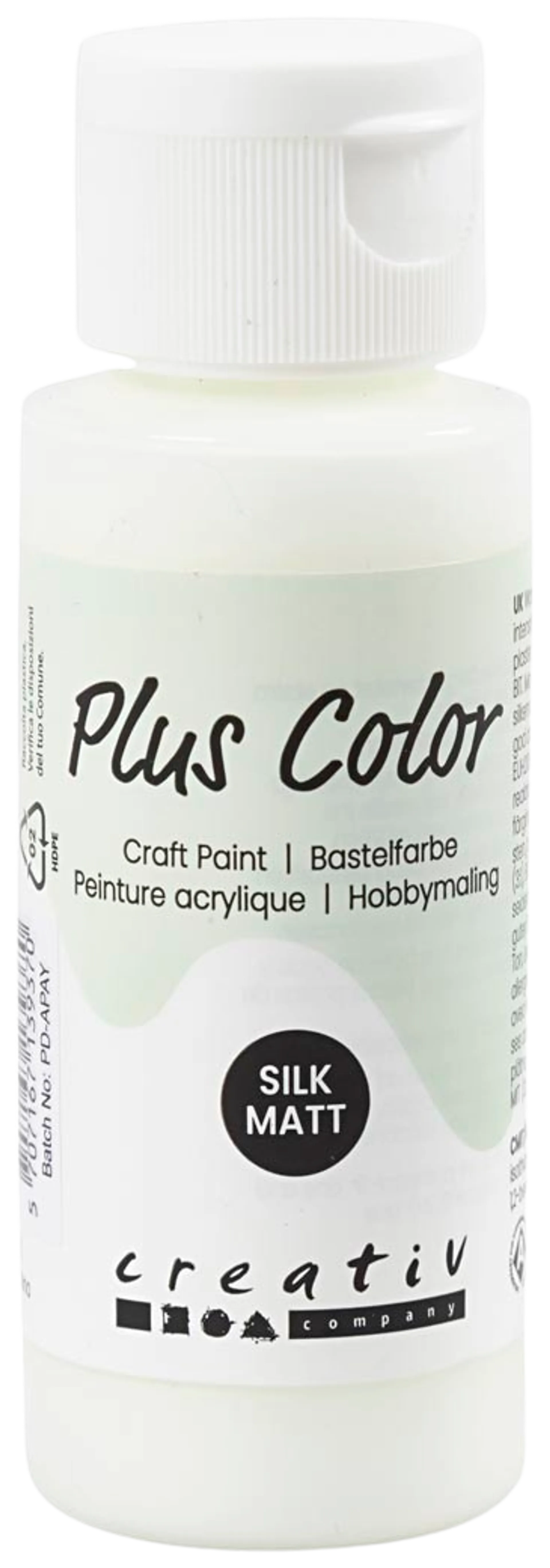 Plus Color askartelumaali 60 ml luonnonvalkoinen