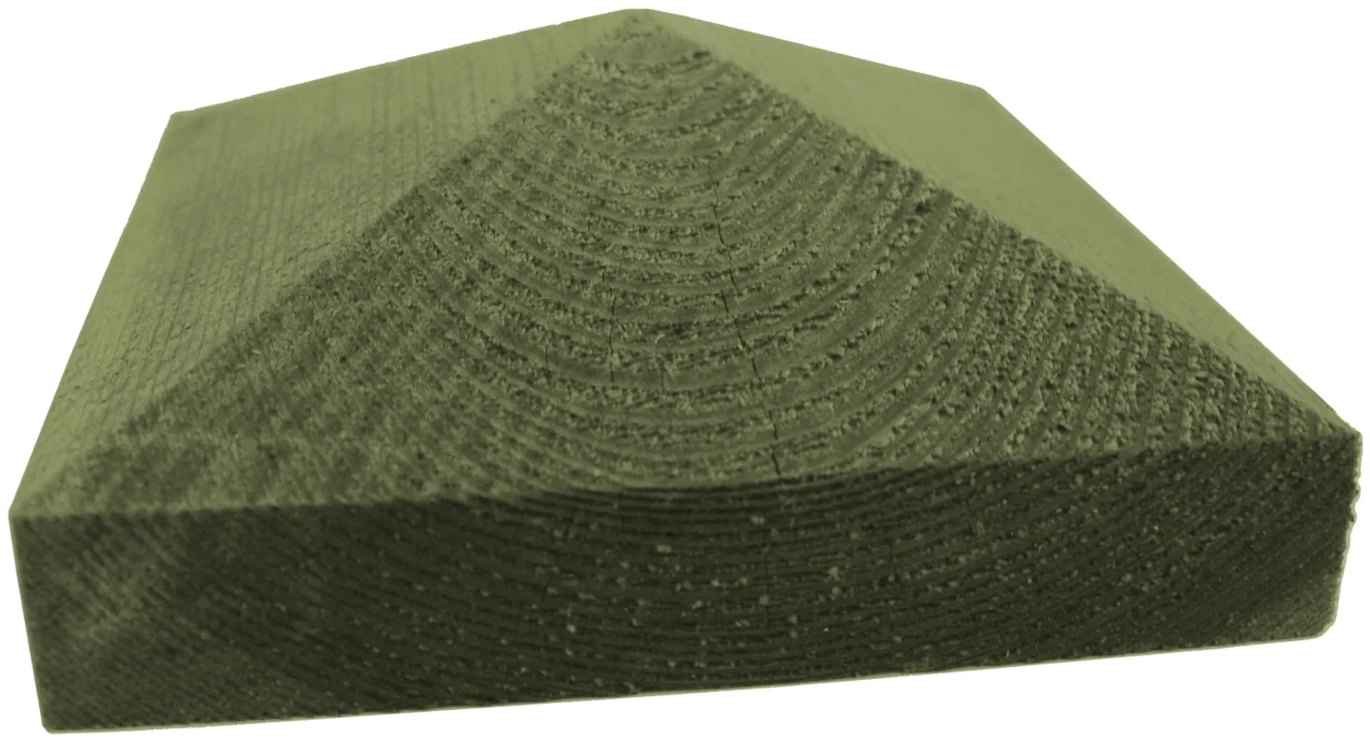 Tammisto tolpanhattu K3870 Pyramidi 70mm tolpalle, painekyllästetty vihreä