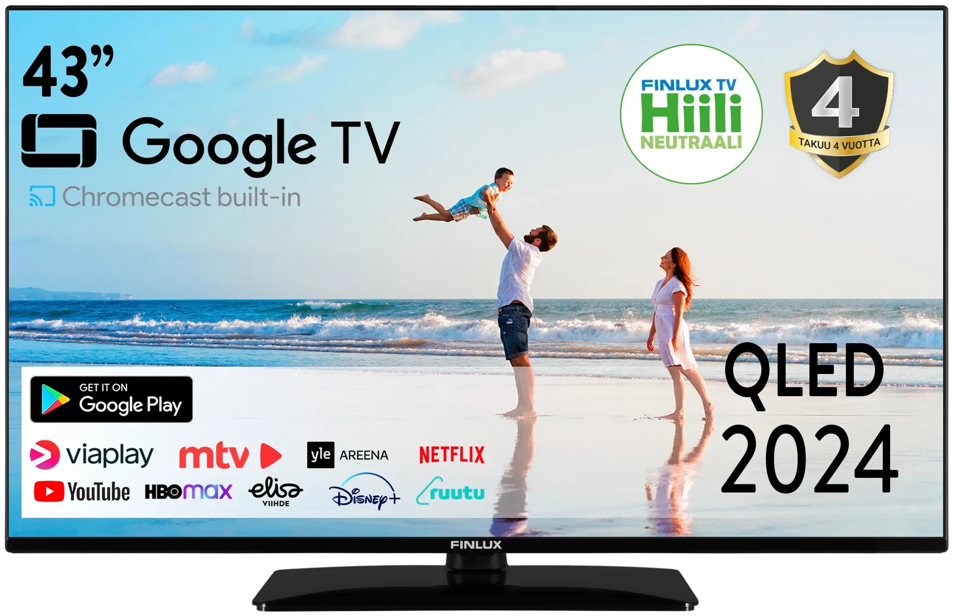 Finlux 43" QLED 4K UHD Google TV 43G10.1ECMI - 1