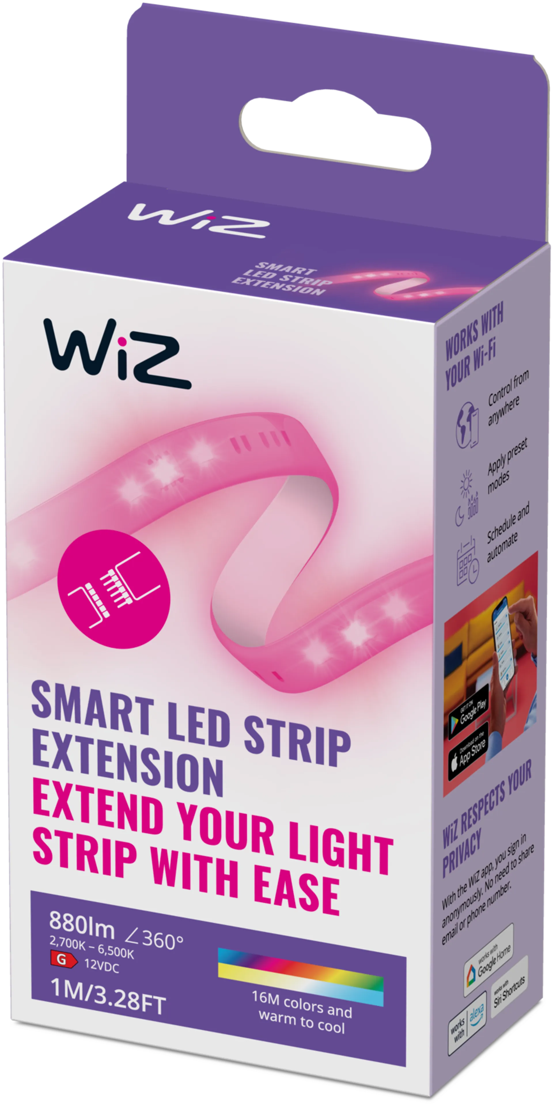 WiZ älyvalonauha LED 1M jatkopala - 4