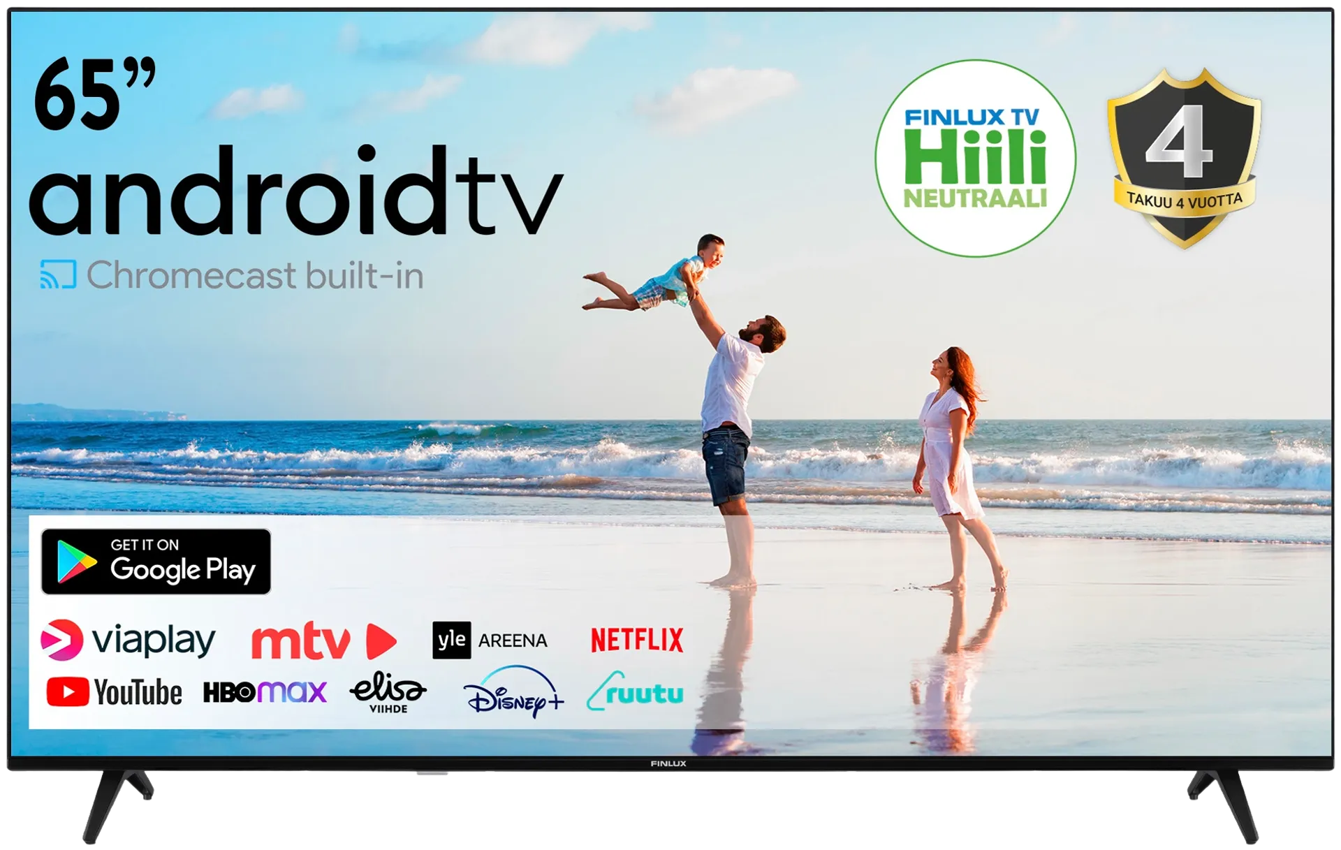 Finlux 65" 4K UHD Android Smart TV 65G9.1ESMI - 2