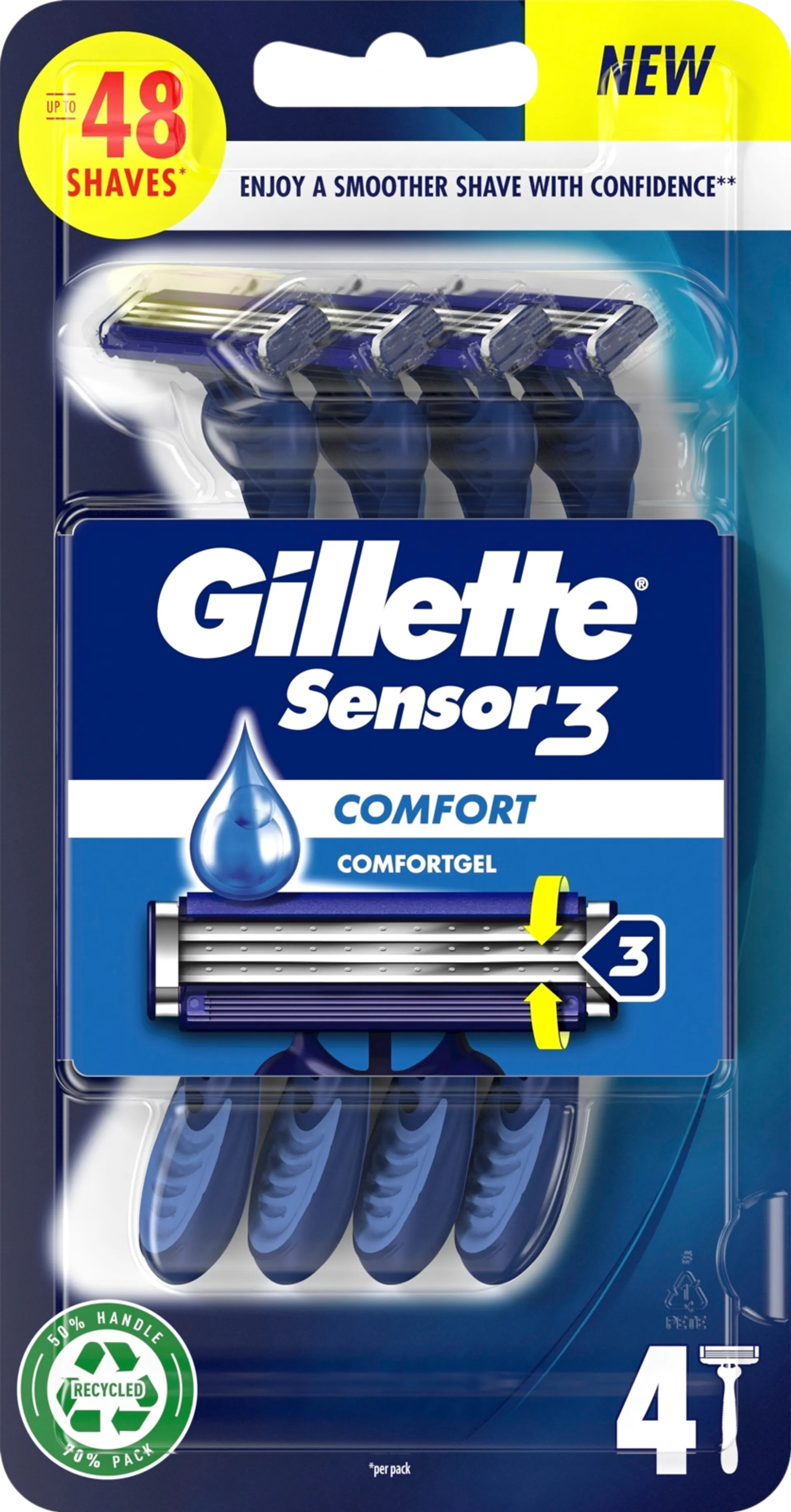 Gillette Sensor3 Comfort 4kpl varsiterä