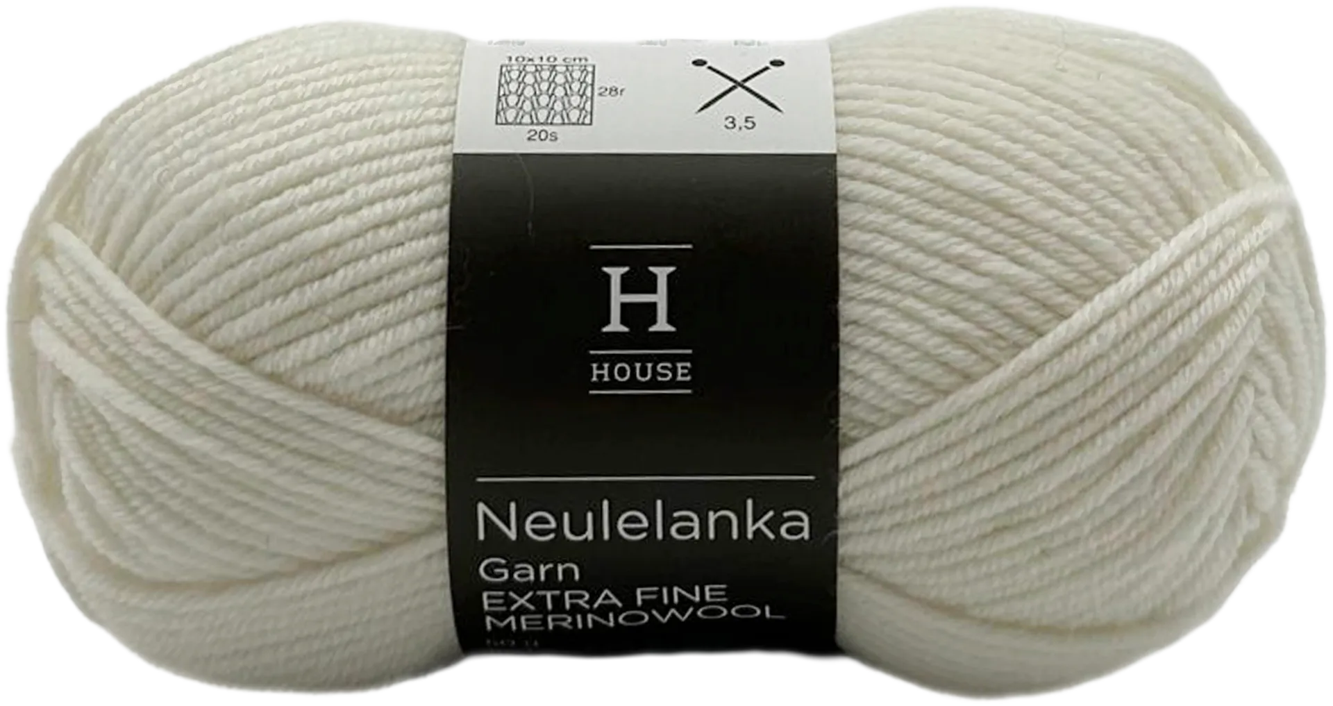 House neulelanka merinovilla 311120 50 g White 208