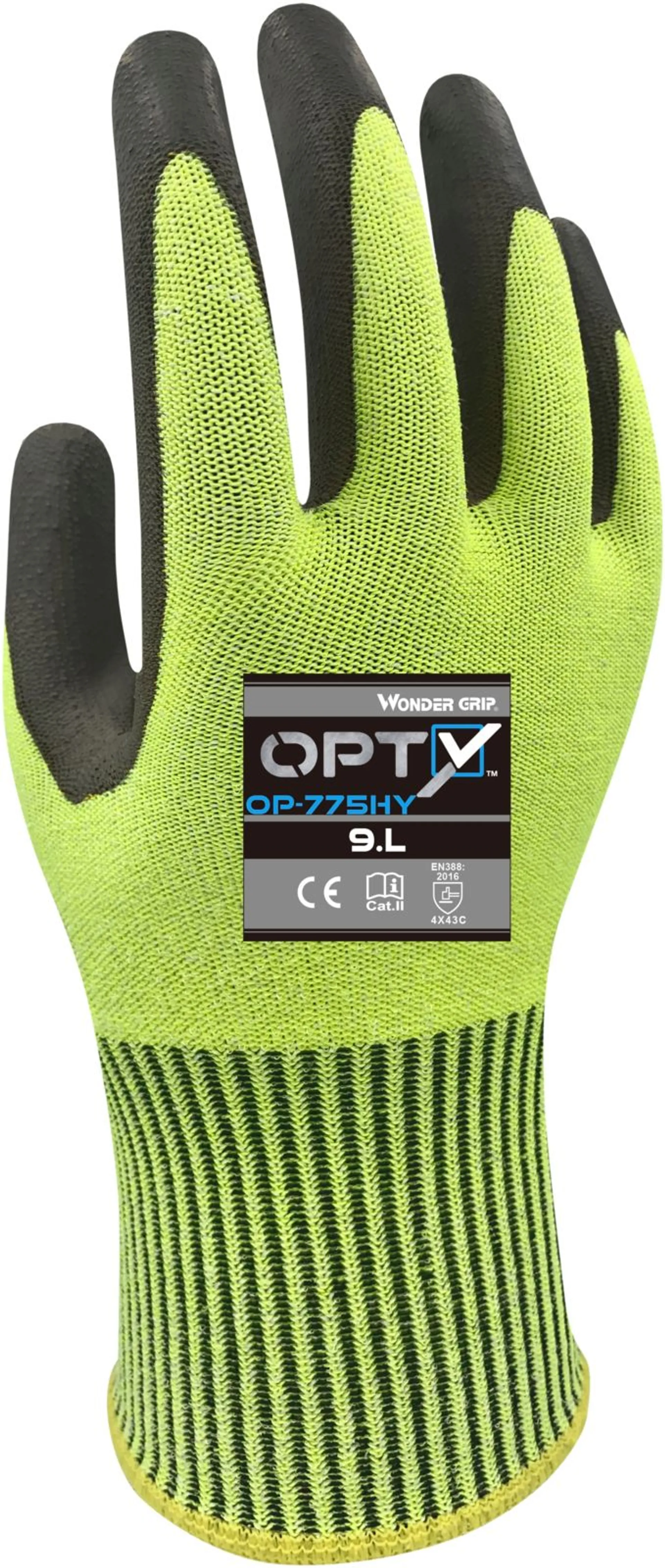 Wonder Grip Opty OP-775HY koko XL polyuretaanipinnoitettu viiltokäsine Lk C