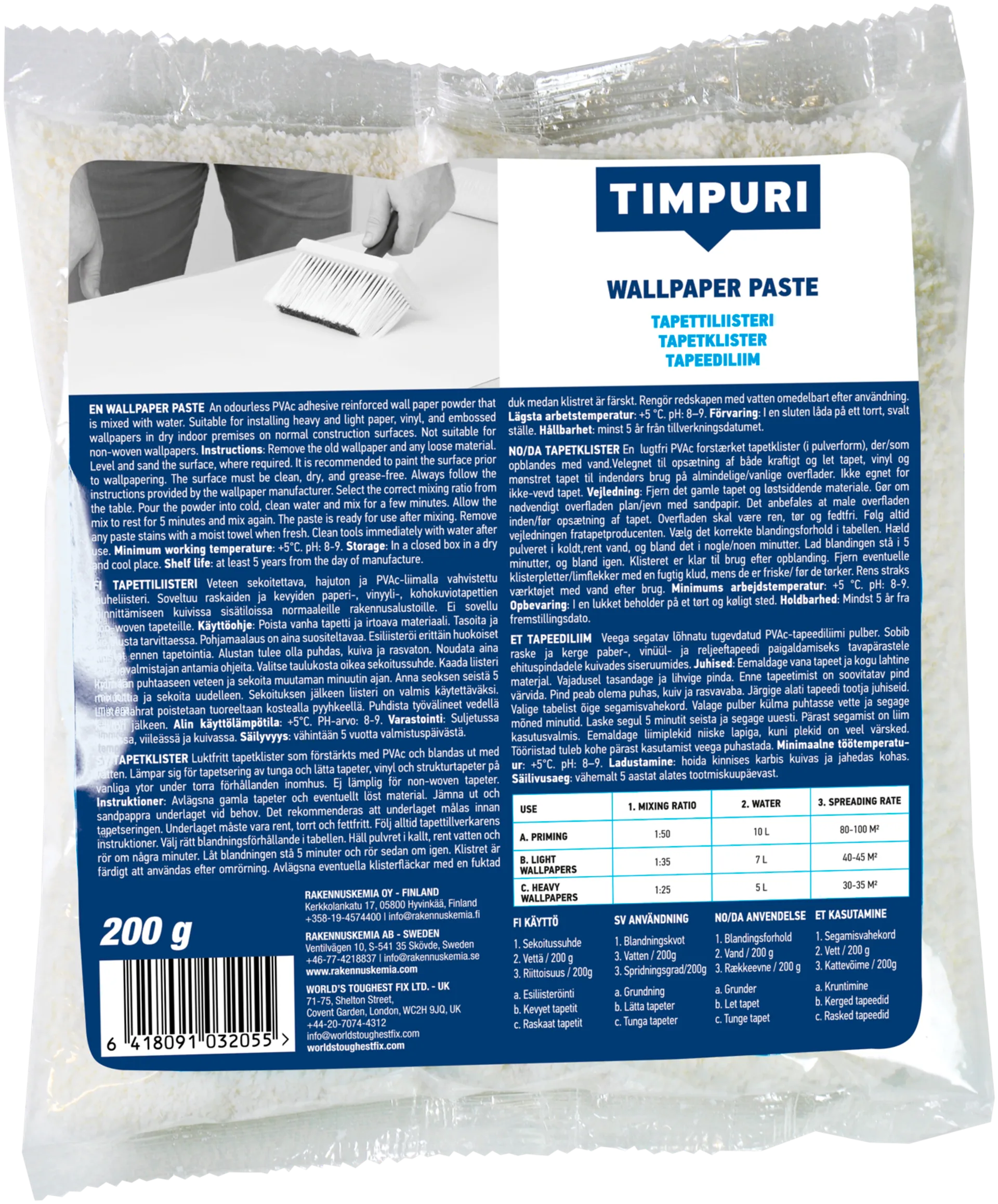 Timpuri tatapettiliisteri 200g