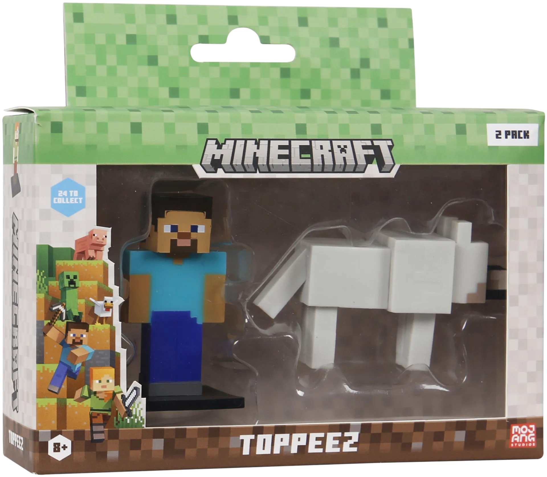 Minecraft hahmo 3D 6 cm 2 kpl - 1