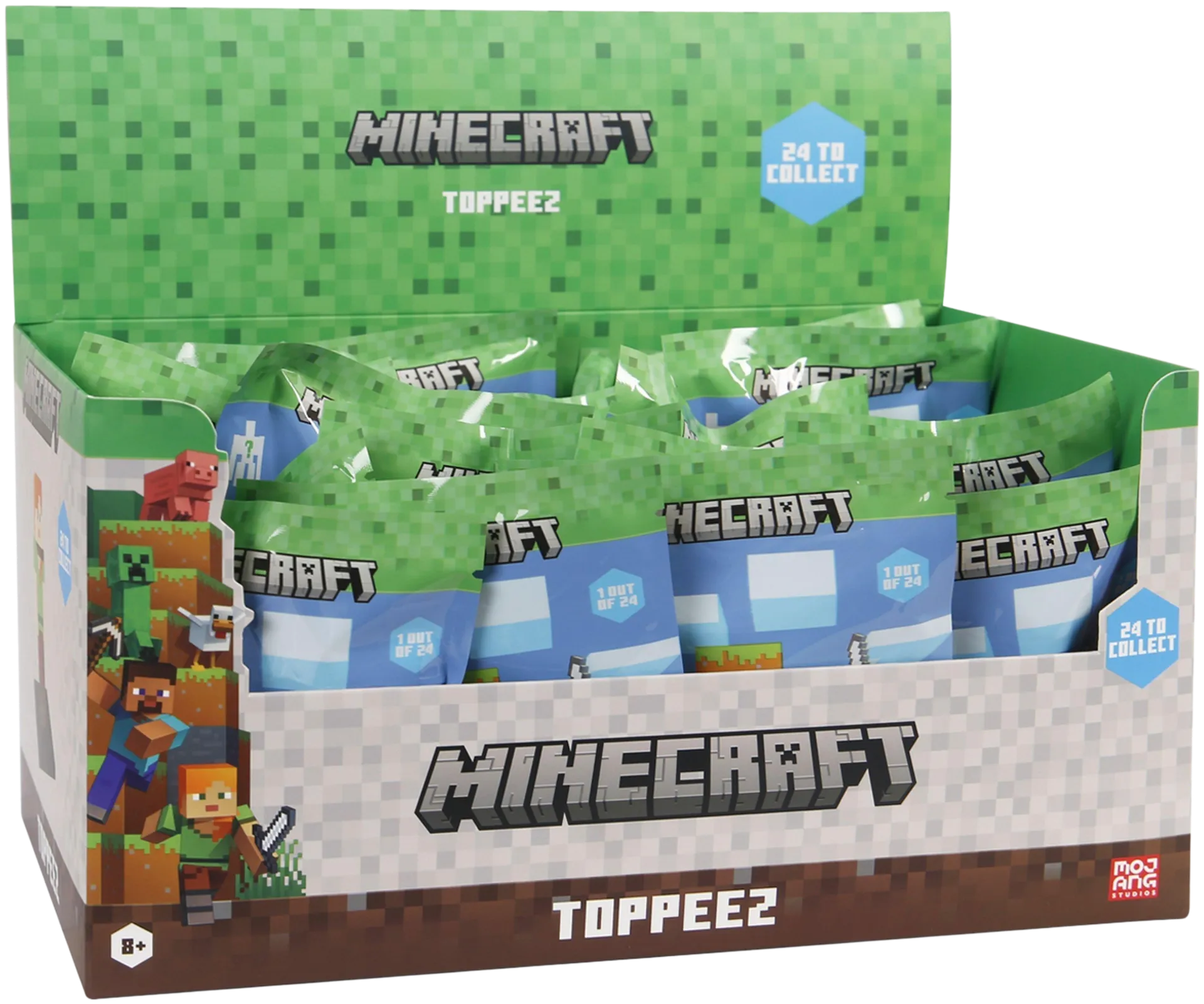 Minecraft hahmo 3D 6 cm yllätyspakkaus 1 kpl - 2