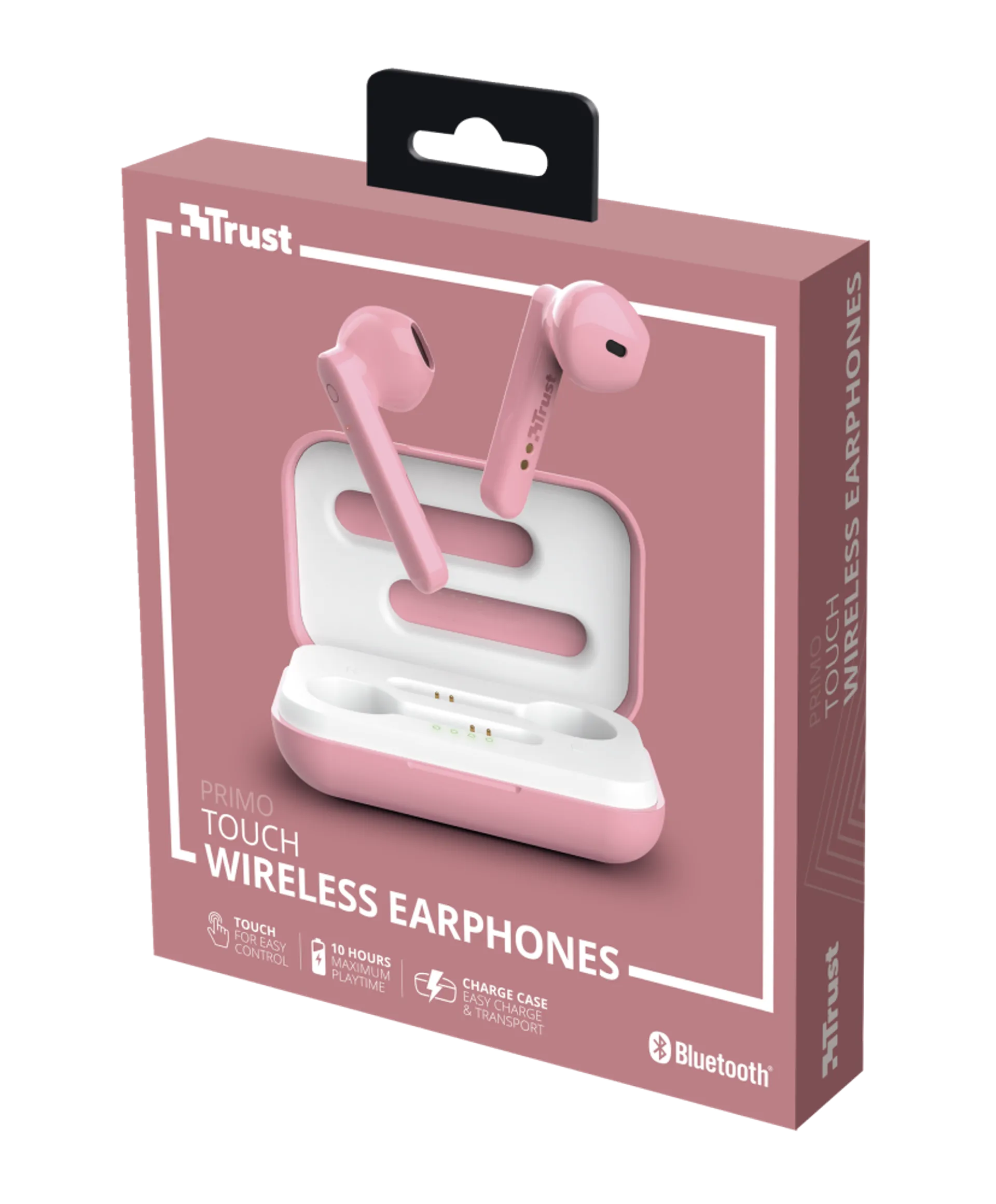 Trust nappikuulokkeet Bluetooth Primo Touch True wireless pinkki - 4
