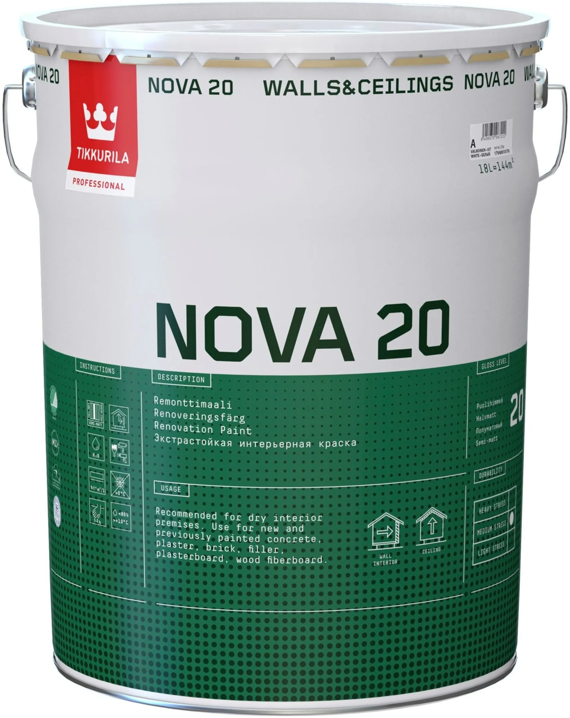 Tikkurila Nova 20 G497 18l Remonttimaali