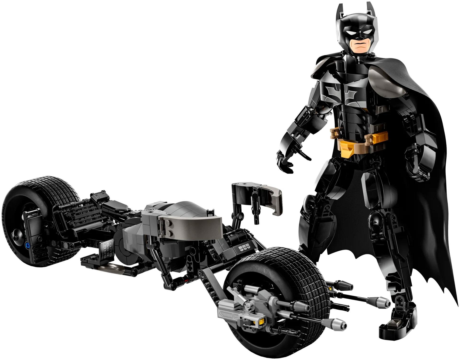 LEGO Marvel Super Heroes 76273 Rakennettava Batman™-hahmo ja Batpod-pyörä - 4