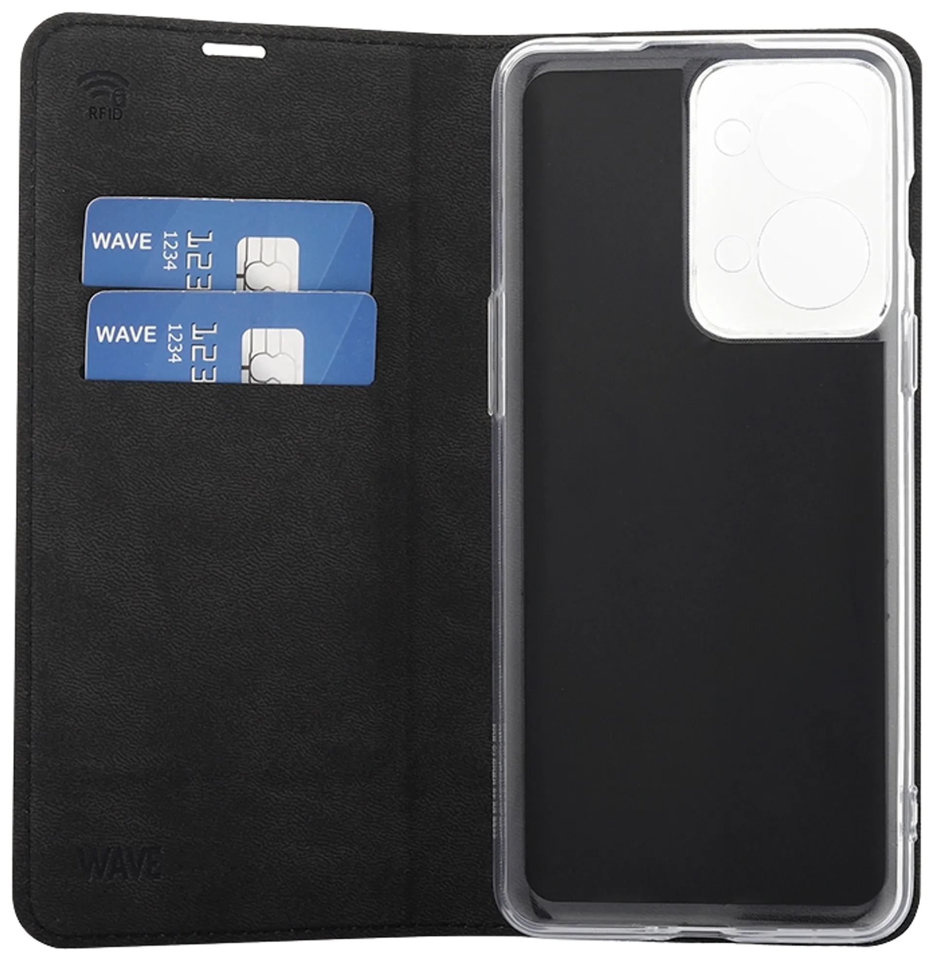 Wave Book Case, OnePlus Nord 2T 5G, Musta - 3