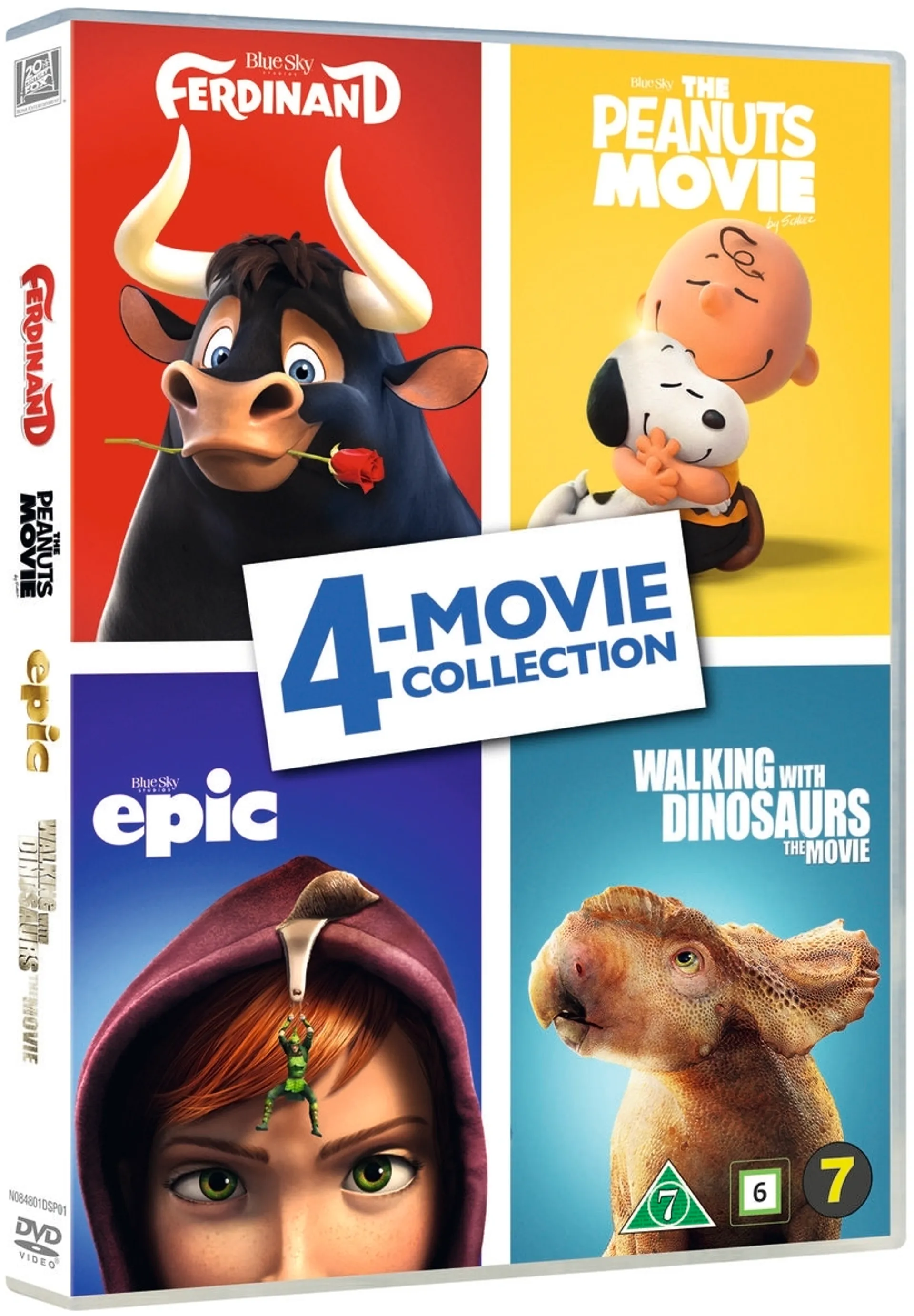 4-Movie Collection - Ferdinand, Peanuts, Epic, Walking with Dinosaurs DVD4