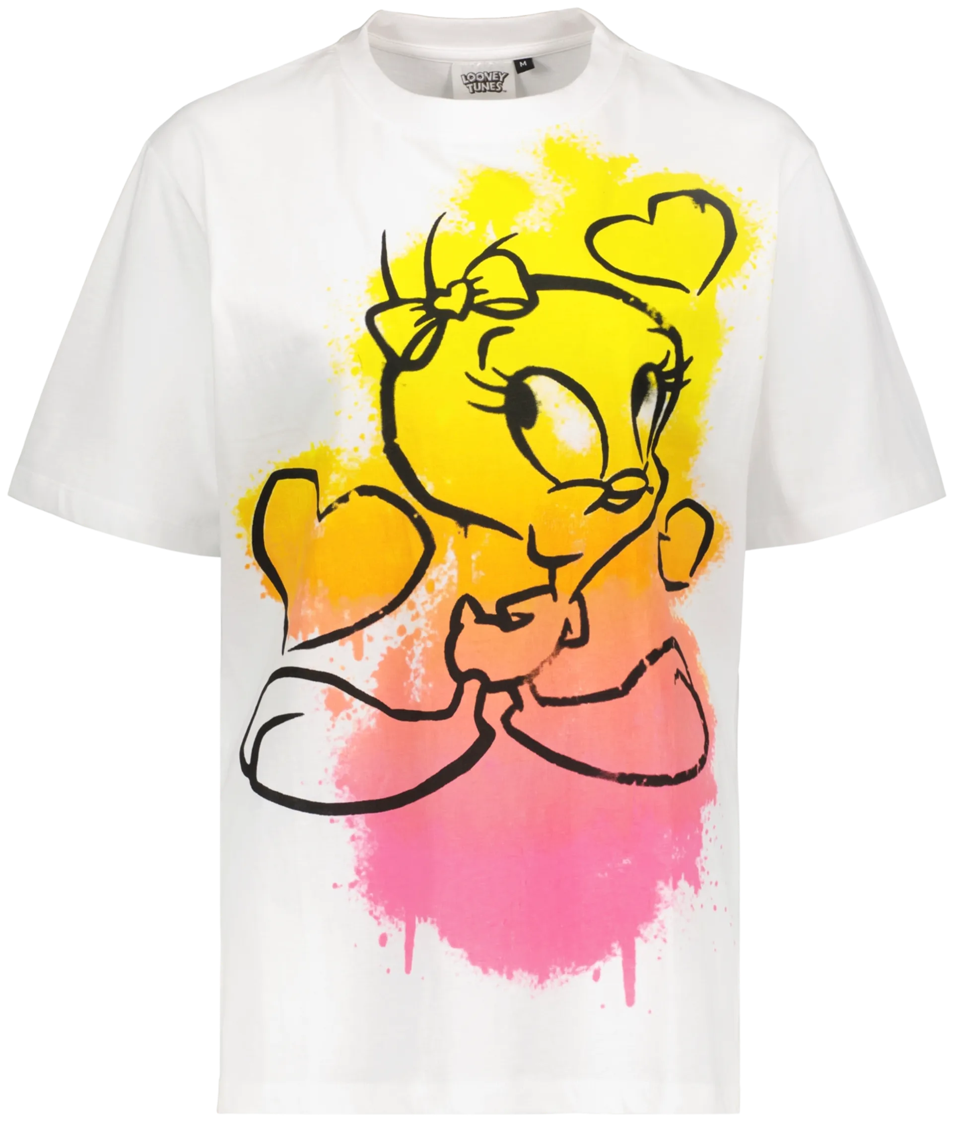 Looney Tunes naisten oversize t-paita Tipi LOO675073 - WHITE