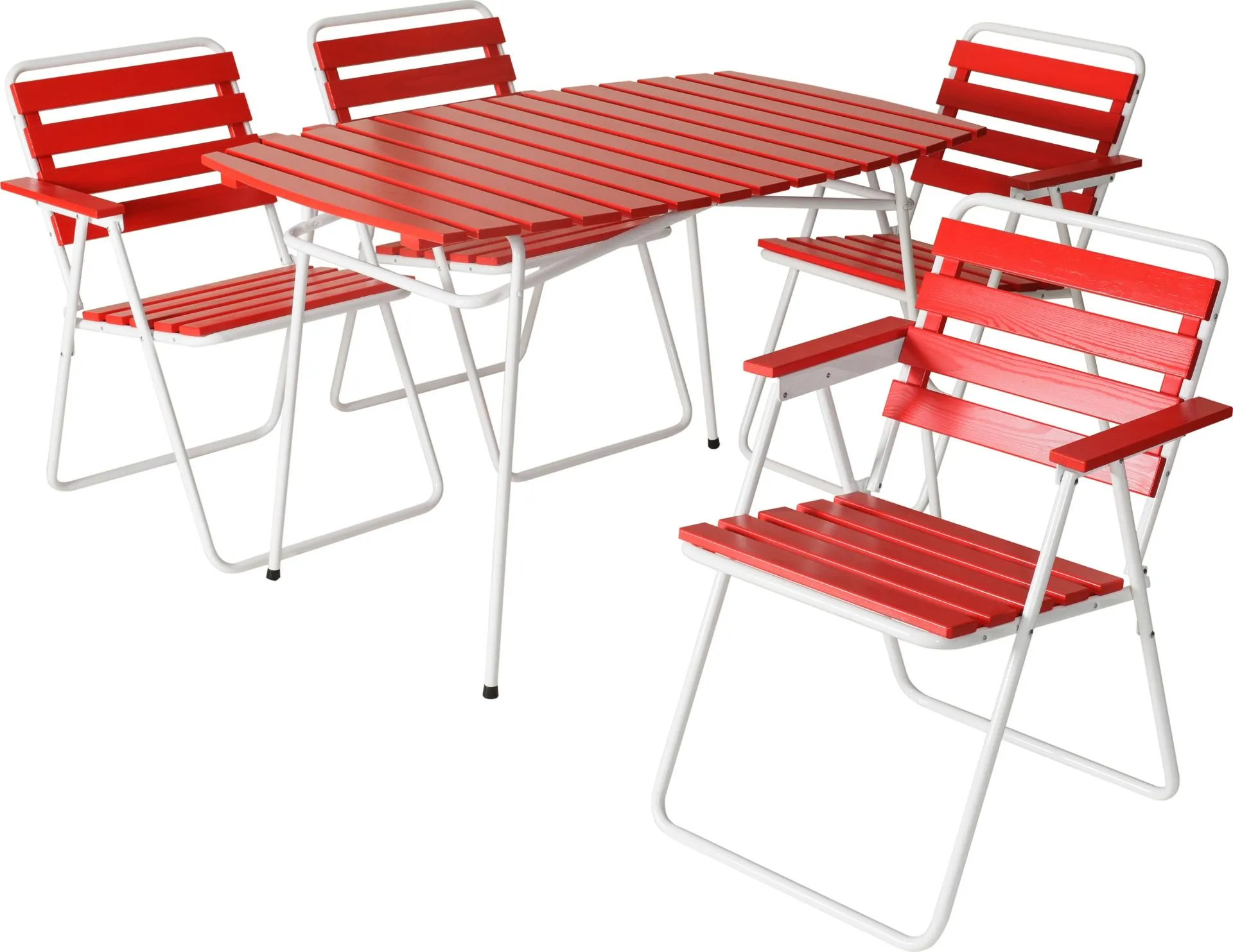 Varax pöytä Retro 403 punavalkoinen - 3